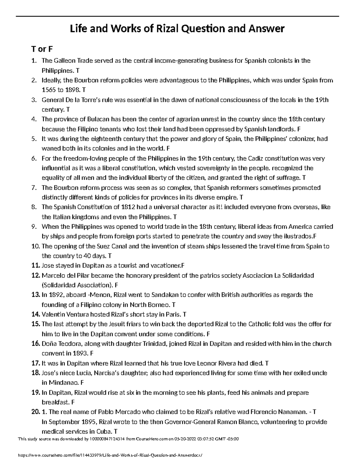 life-and-works-of-rizal-question-and-answer-t-ideally-the-bourbon