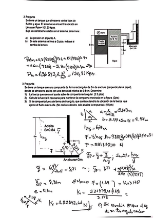 EA MF 2022-2 Solucionario - MECANICA DE FLUIDOS (CI 565 ) EXAMEN ...