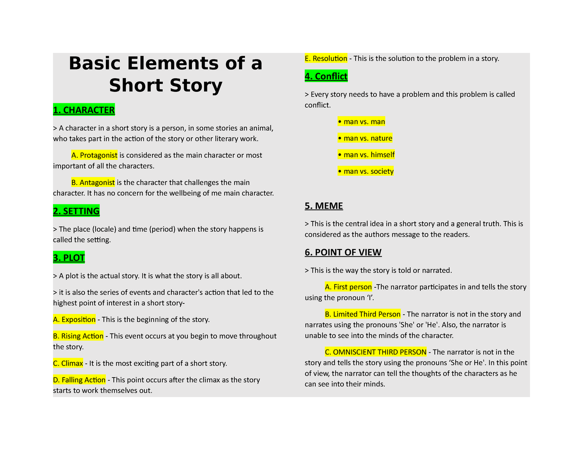 basic-elements-of-a-short-story-character-a-character-in-a-short