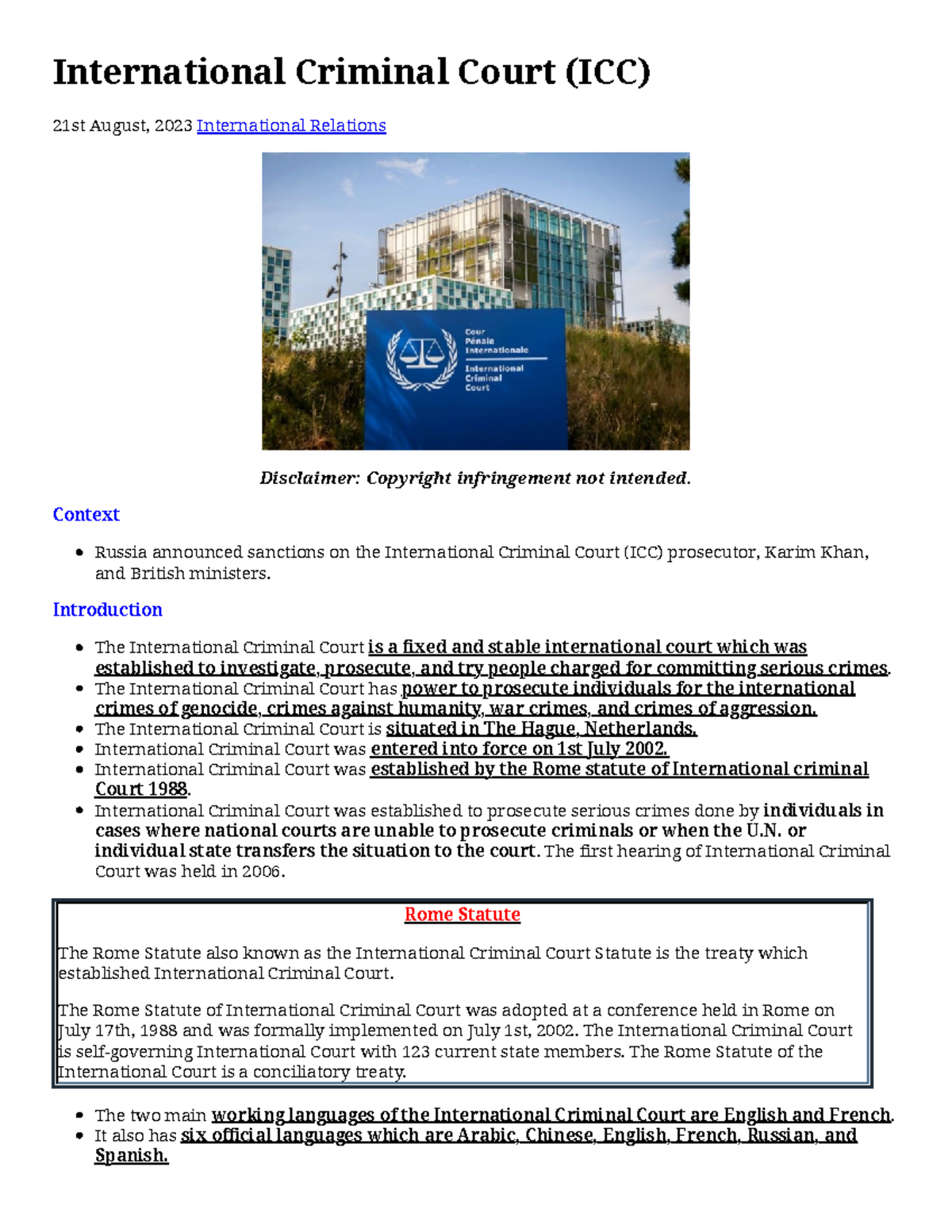 MA notes - Doing masters in International relations - International ...