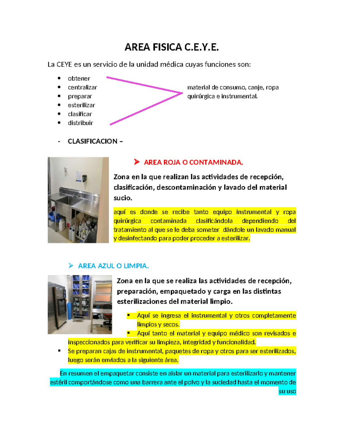 AREA Fisica CEYE - AREA FISICA C.E.Y. La CEYE es un servicio de la ...