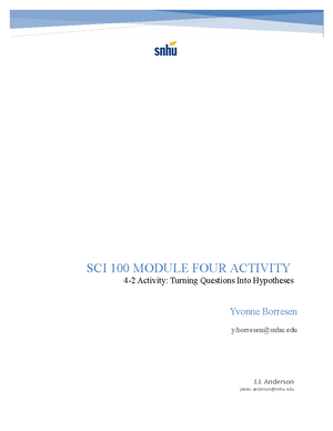 SCI 100 Module Three Activity - J.J. Anderson - J. Anderson jimmi@snhu ...