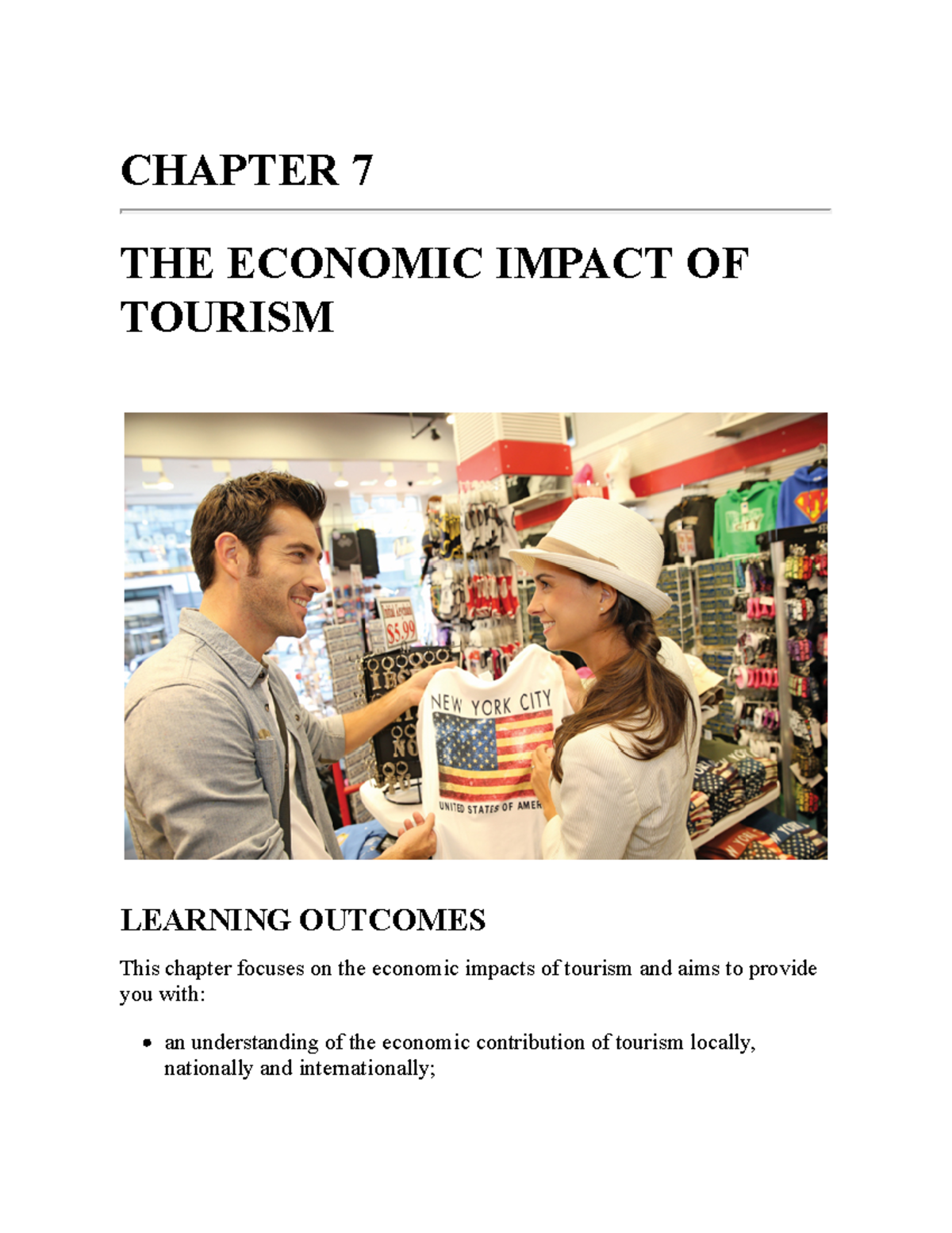 Tourism-90 - N/A - CHAPTER 7 THE ECONOMIC IMPACT OF TOURISM LEARNING ...