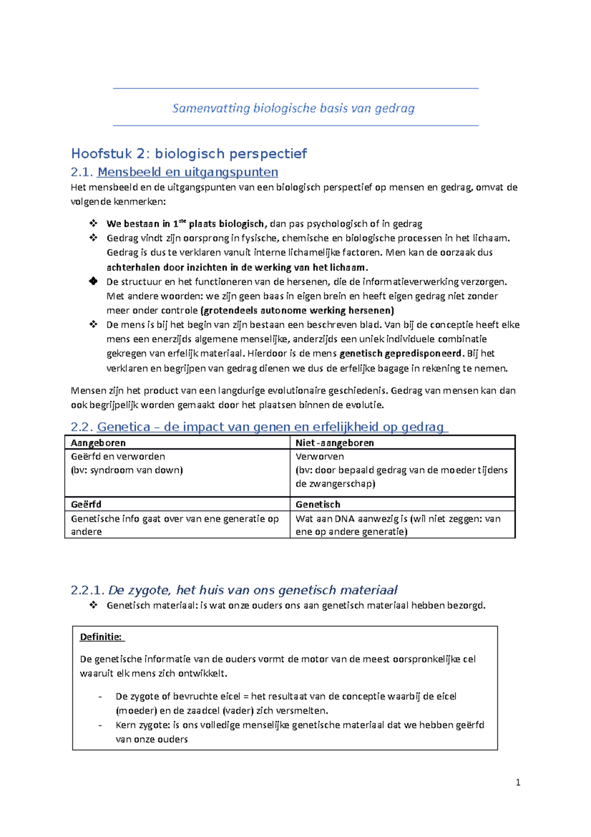 Samenvatting Biologische Basis Van Gedrag Mensbeeld En Uitgangspunten Het Mensbeeld En De