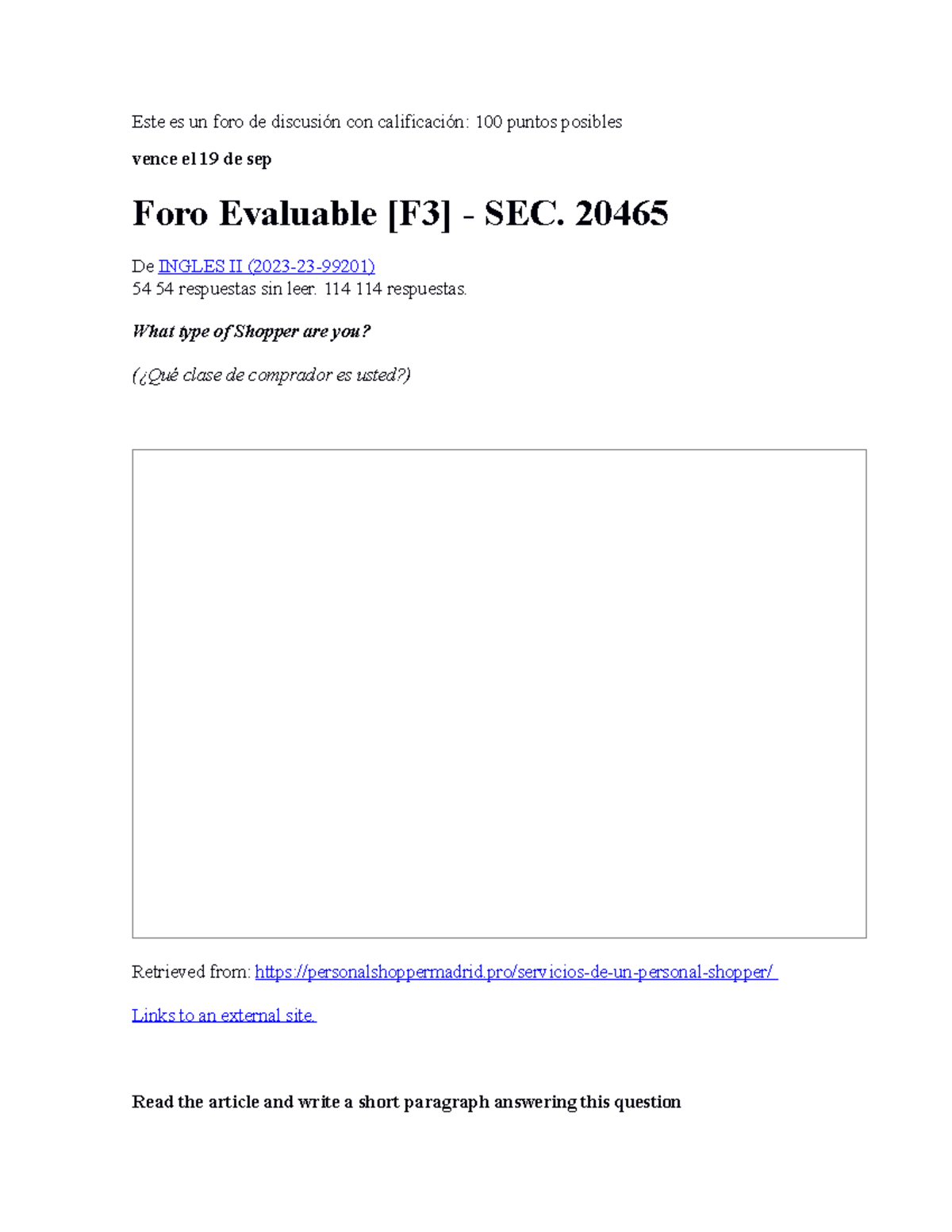 Foro 3 Seccion Completo 20465 Ingles Tecnico Este Es Un Foro De
