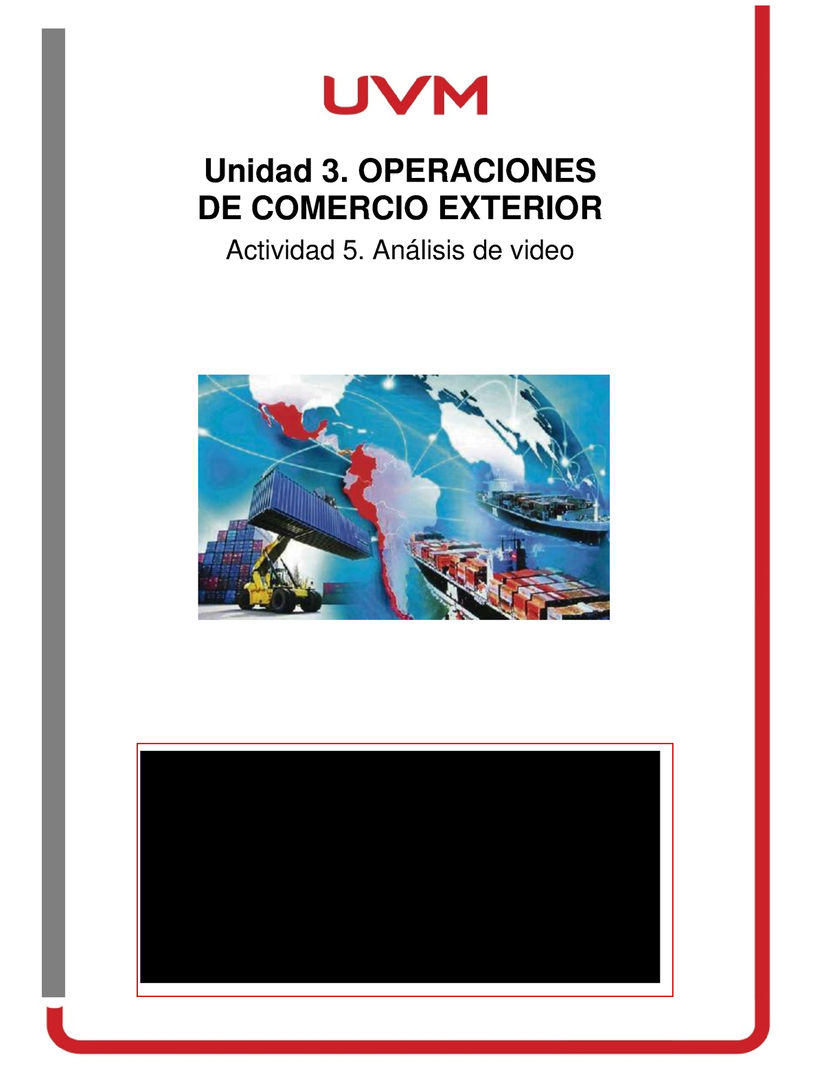 ACTIVIDAD5 BJCI - ANALISIS DE VIDEO - Unidad 3. OPERACIONES DE COMERCIO ...