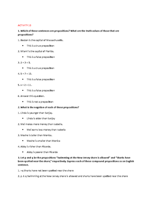 Activity 3 Deductive Reasoning - ACTIVITY 3 DEDUCTIVE REASONING Brianna ...