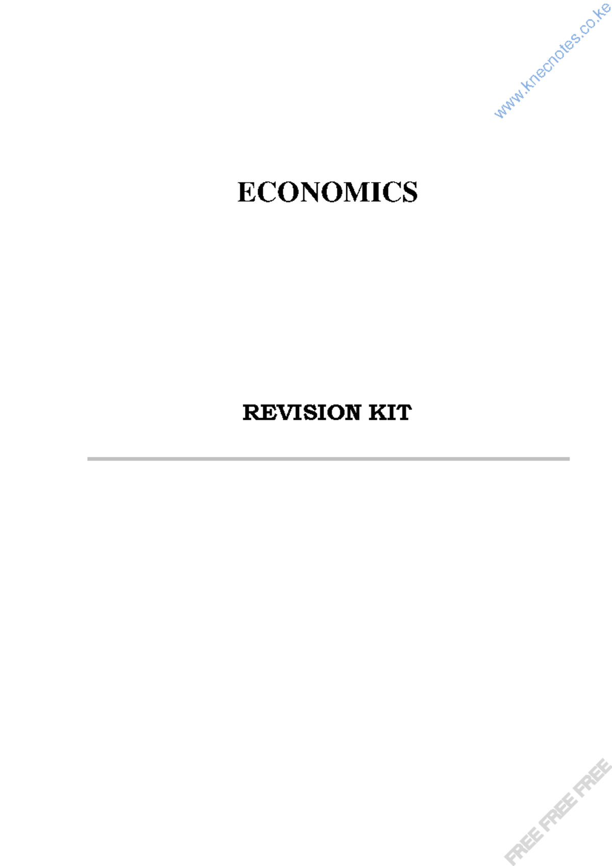 Economics-R - notes oN the unit, good notes for study, and summary on ...
