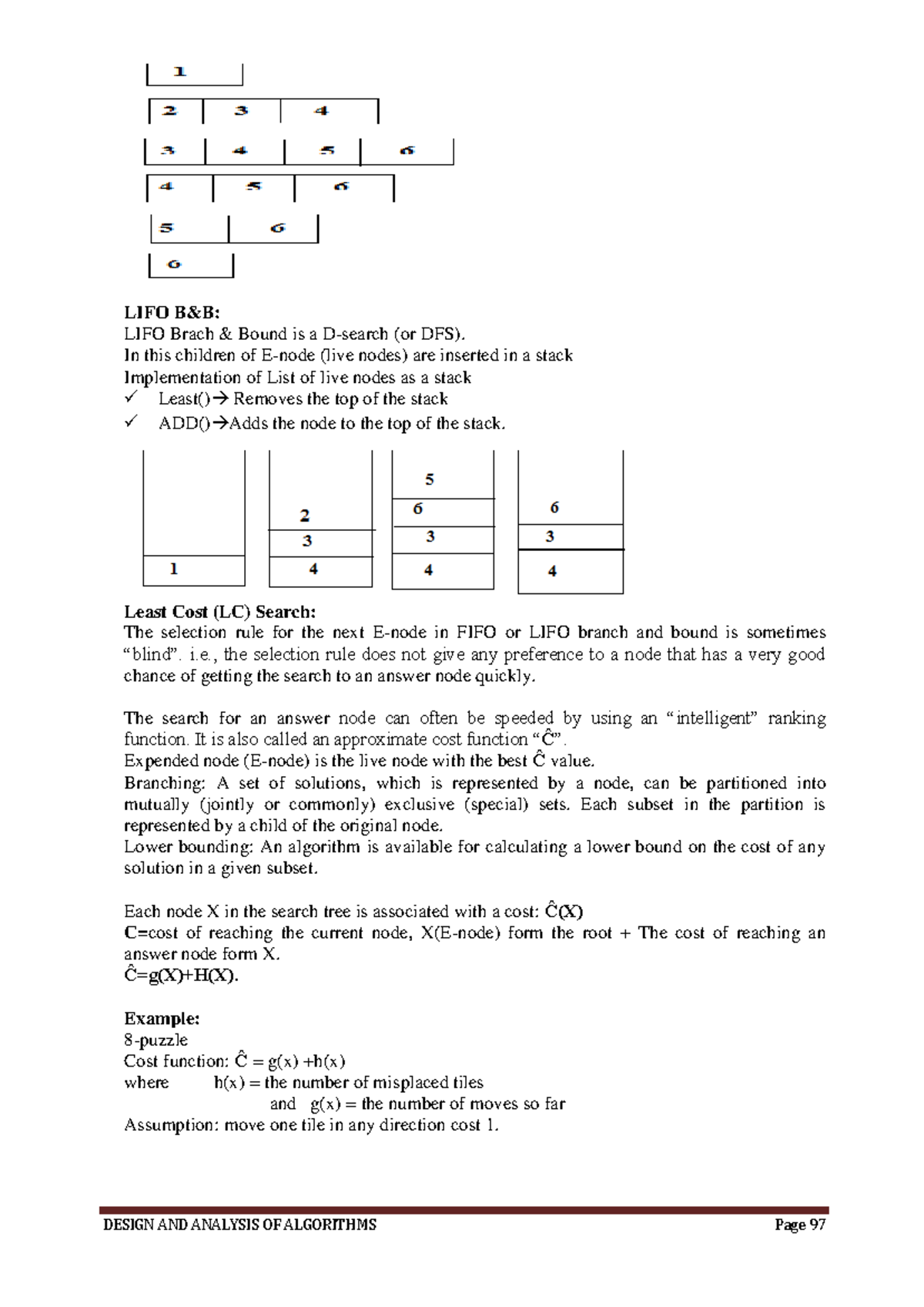 Design And Analysis Of Algorithm Notes- (24) - LIFO B&B: LIFO Brach ...