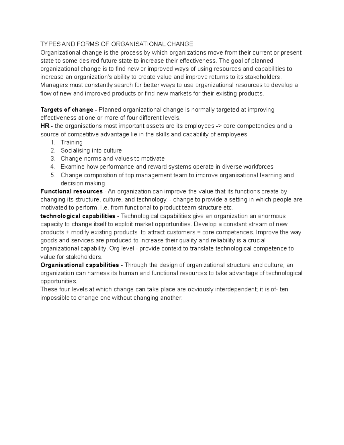 ch10-os-summary-of-chapter-10-types-and-forms-of-organisational