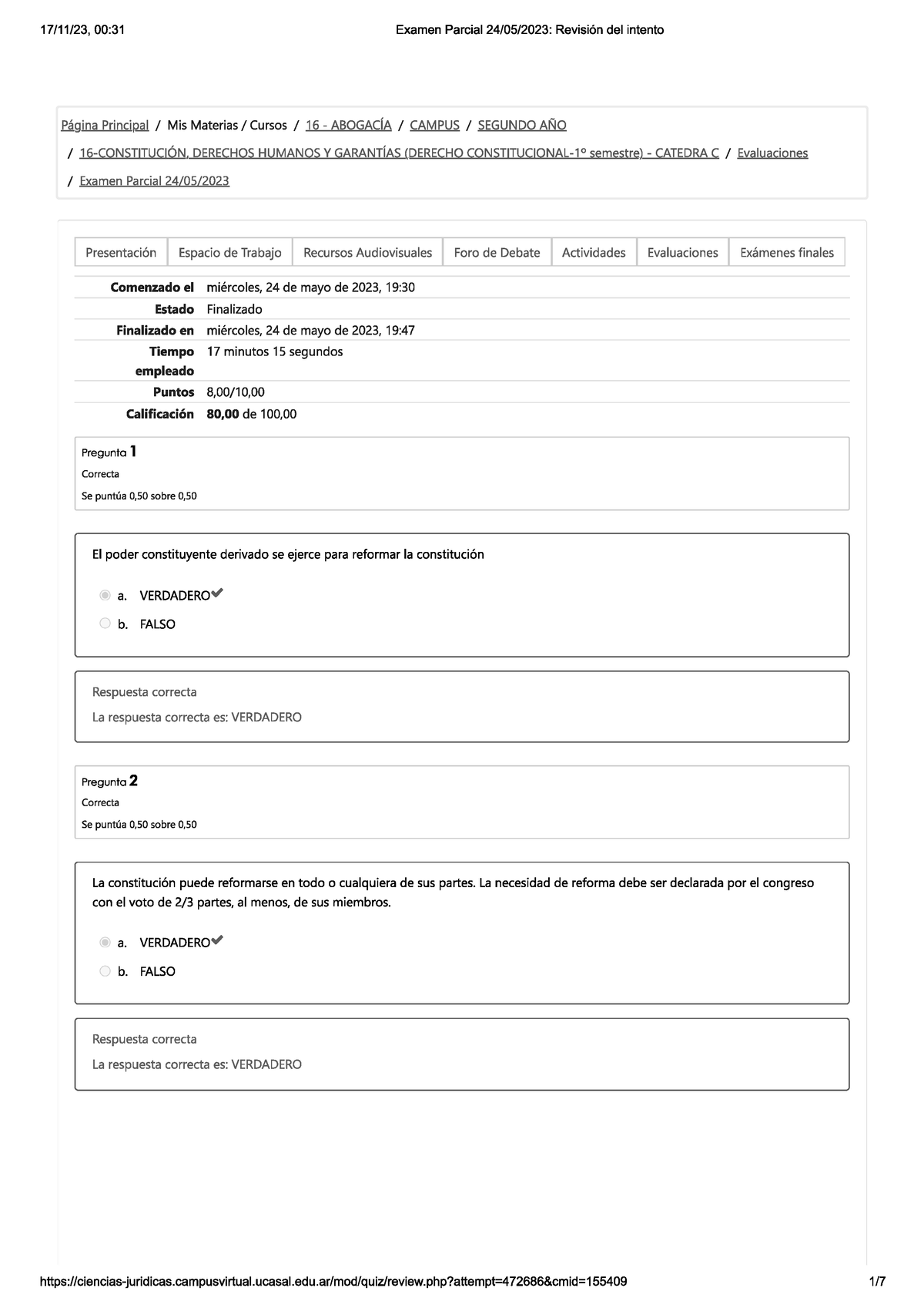 Parcial De Derechos Humanos Y Garantias - Constitución, Derechos ...