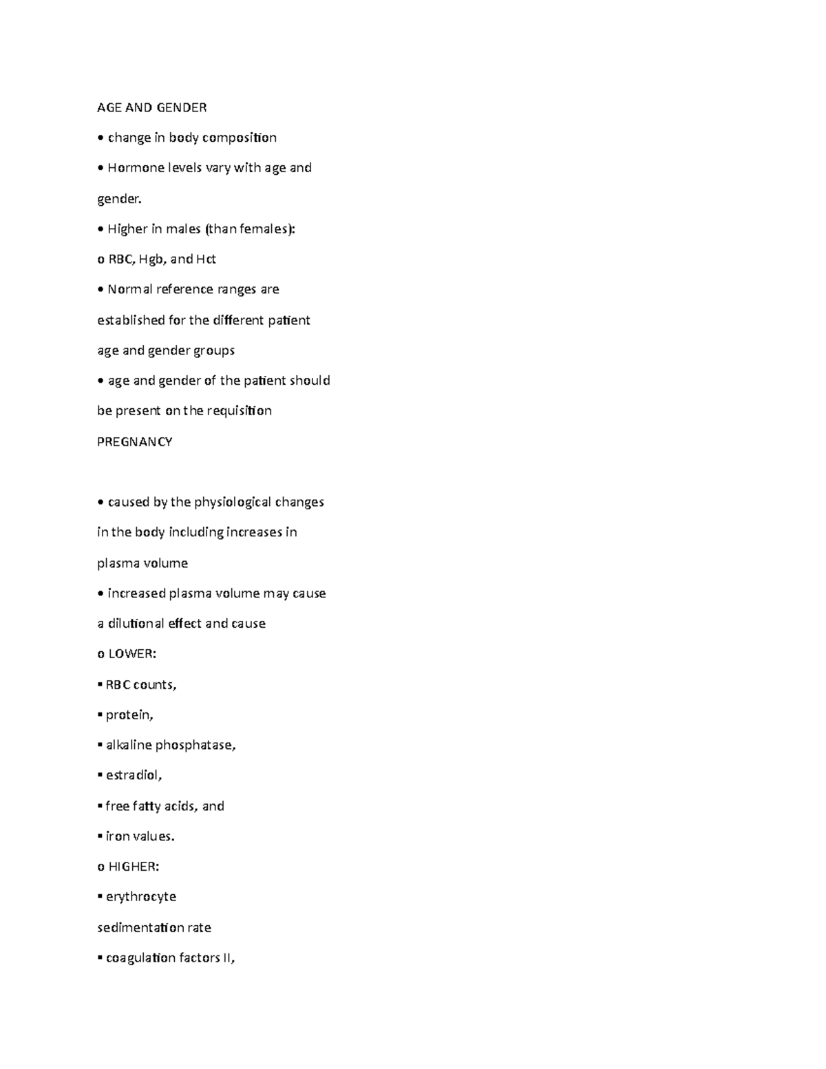 AGE AND Gender - AGE AND GENDER change in body composition Hormone ...