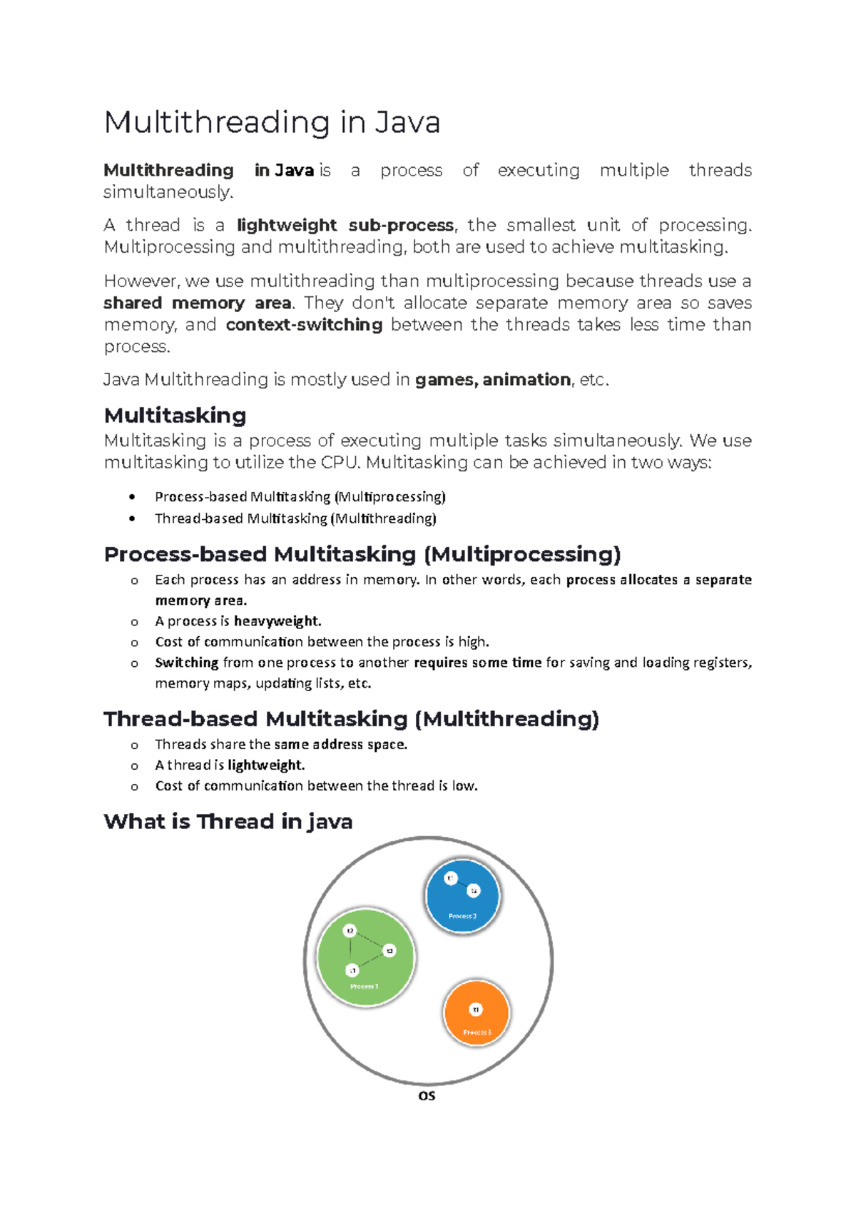 Multithreading - APP - Multithreading in Java Multithreading in Java is ...