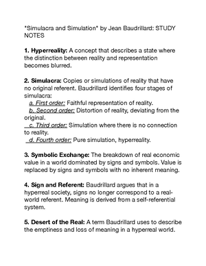 Four Stages of Simulation