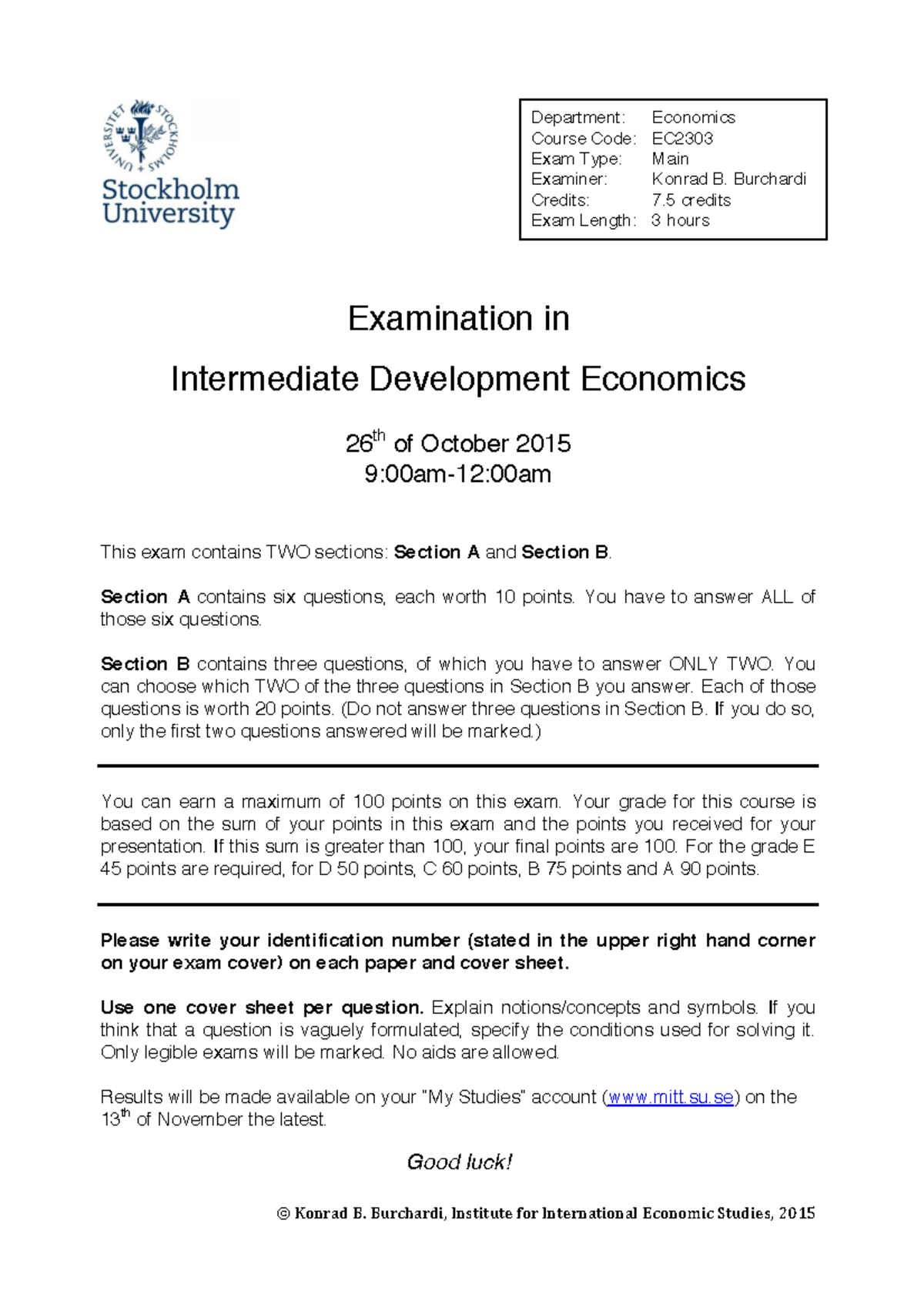 term paper topics in development economics