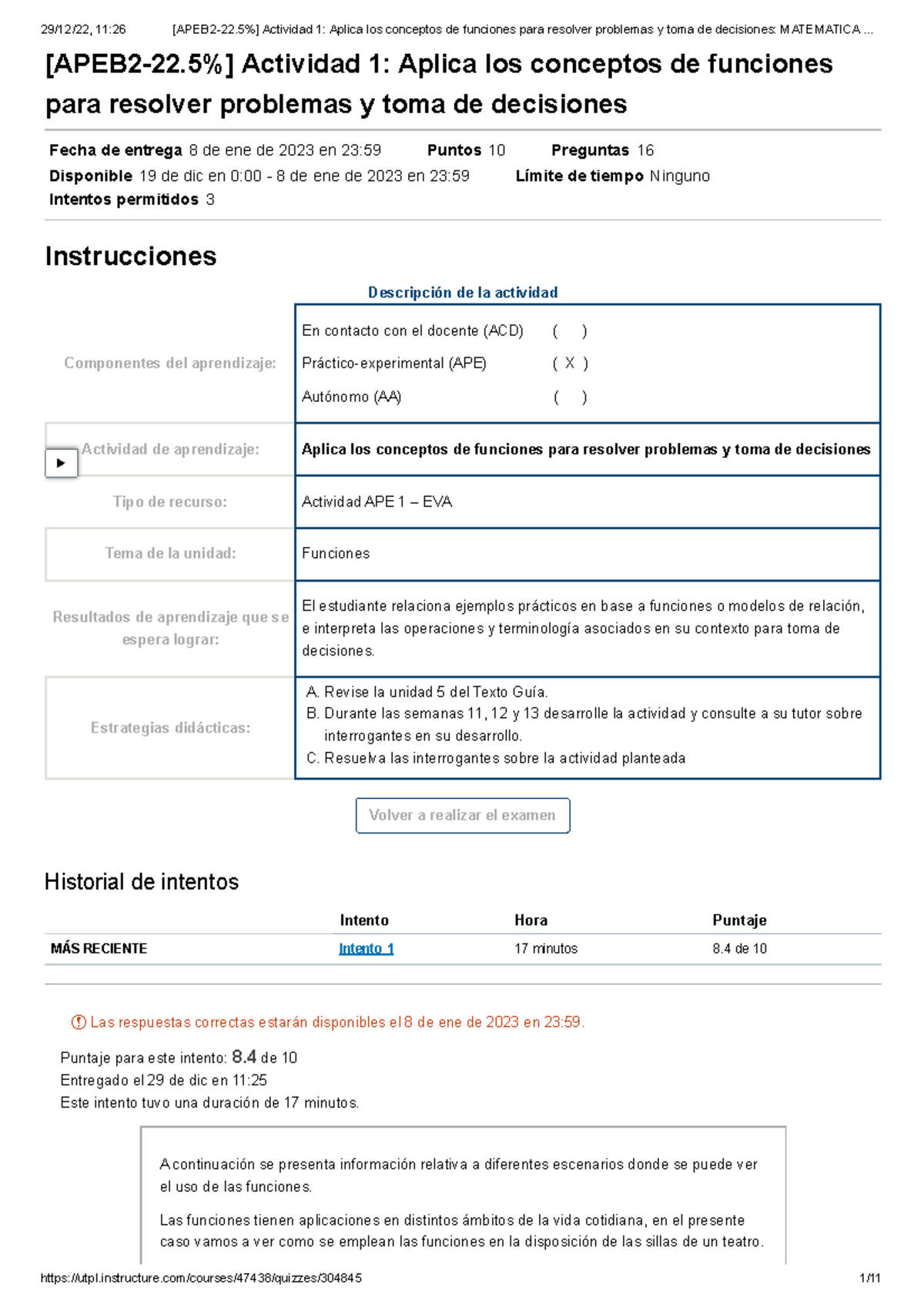 [APEB 2-22.5%] Actividad 1 Aplica Los Conceptos De Funciones Para ...