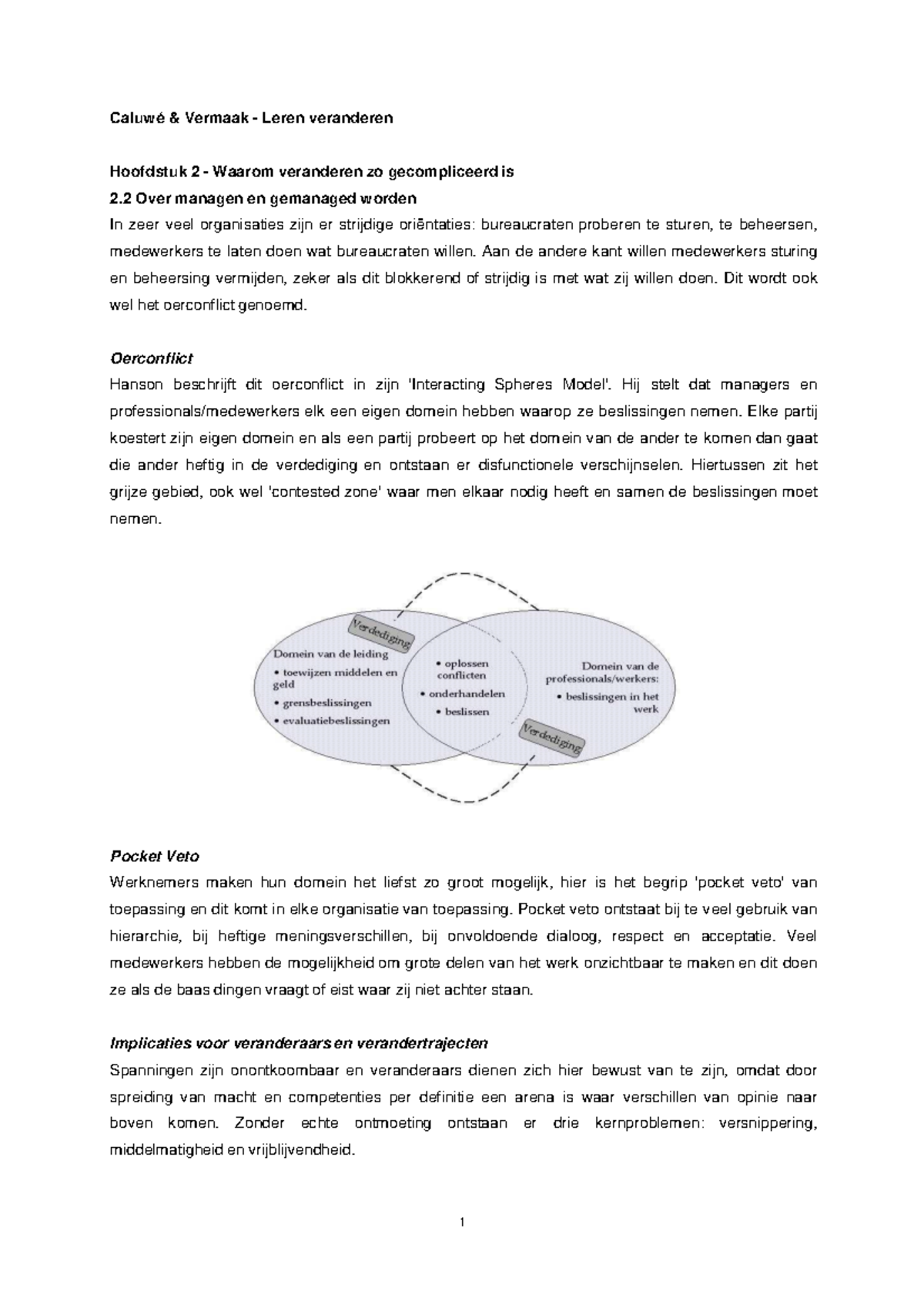 Samenvatting Organisatie En Recht: Leren Veranderen - Caluwé & Vermaak ...