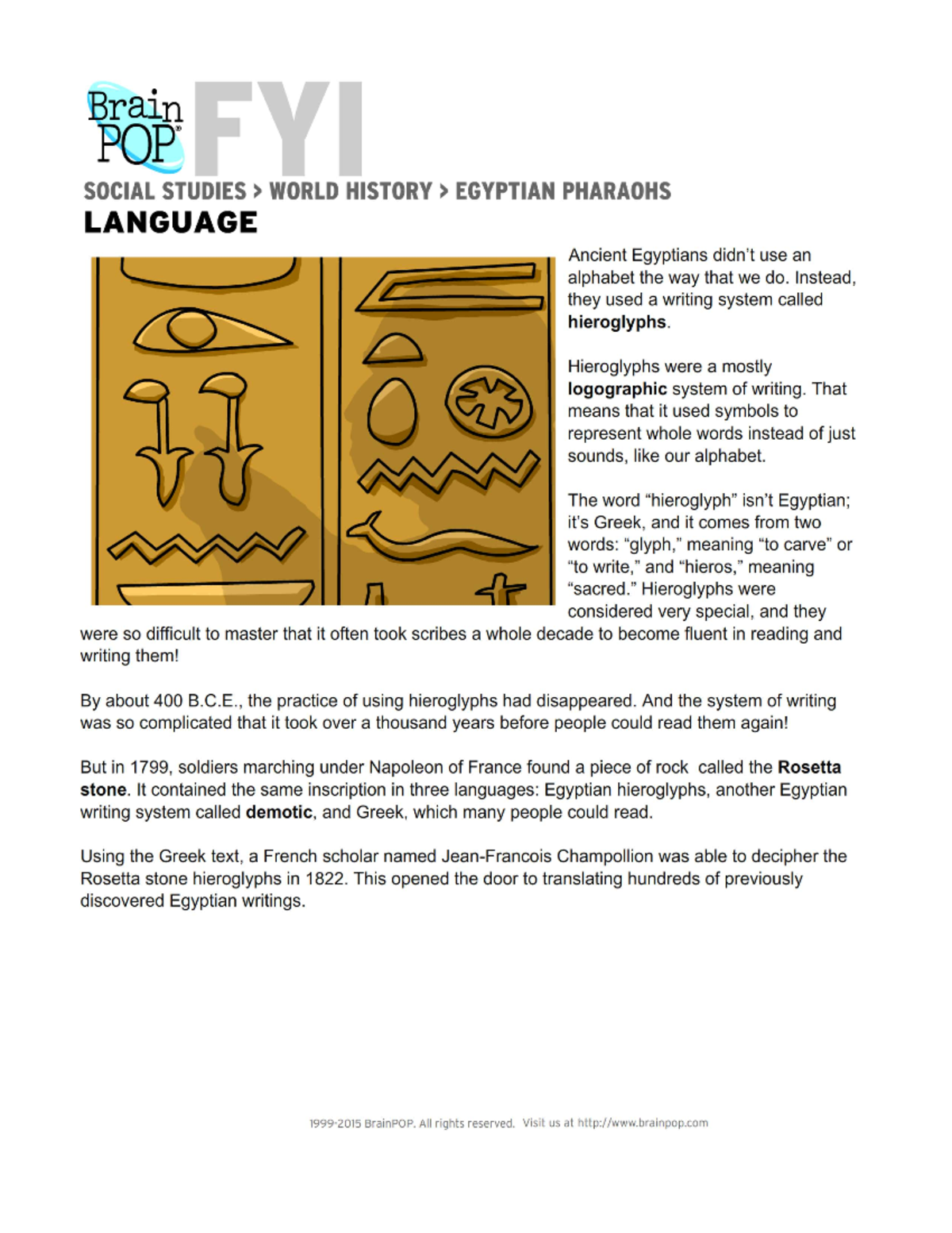 Egyptian Hieroglyphics article Studocu