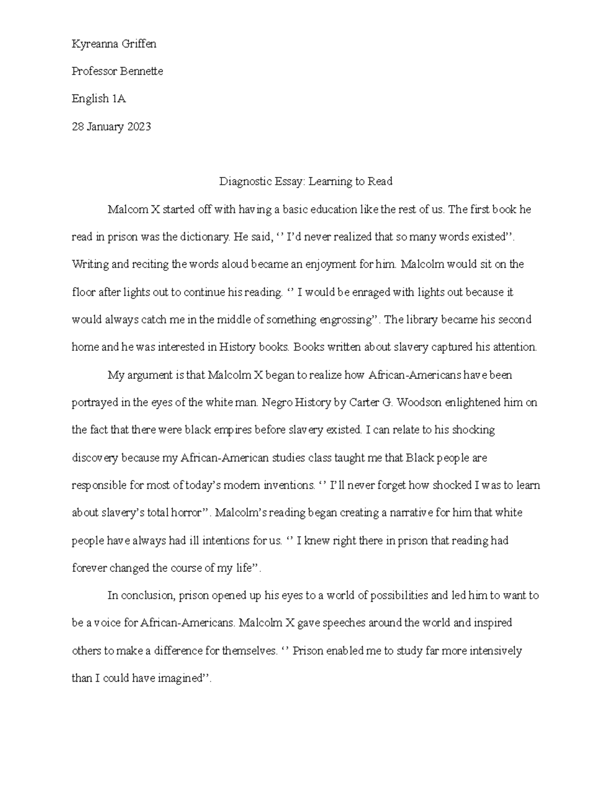 diagnostic-essay-learning-to-read-kyreanna-griffen-professor-bennette