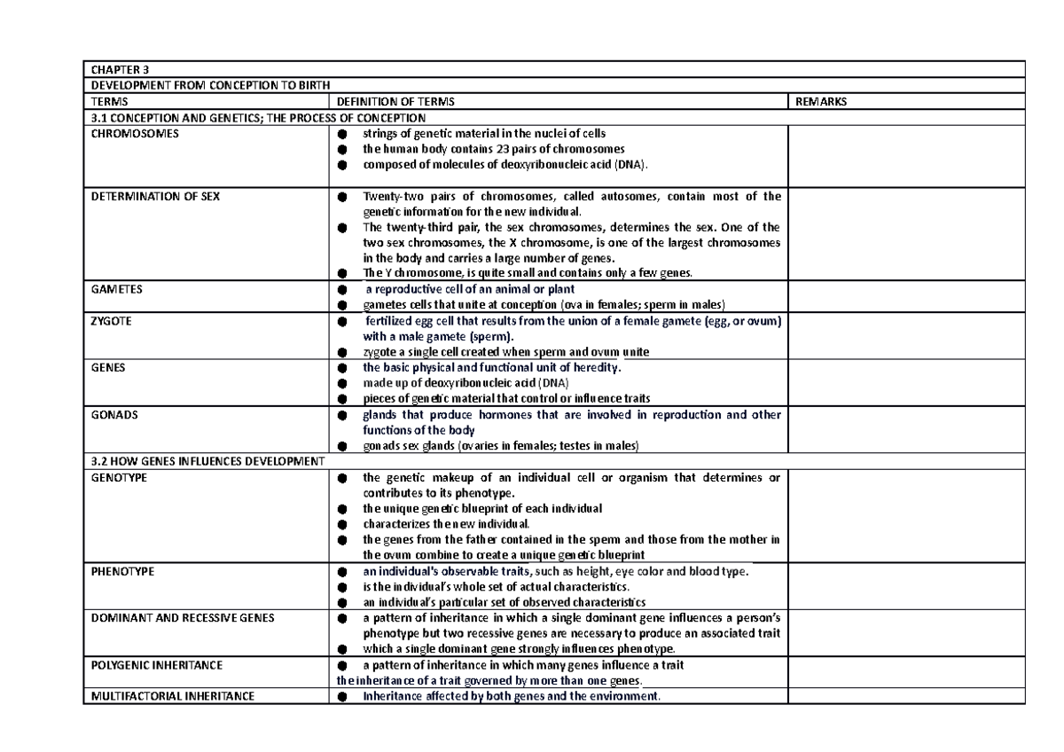 Group 1 Chapter 3 - this is a summary of dev psych - CHAPTER 3 ...