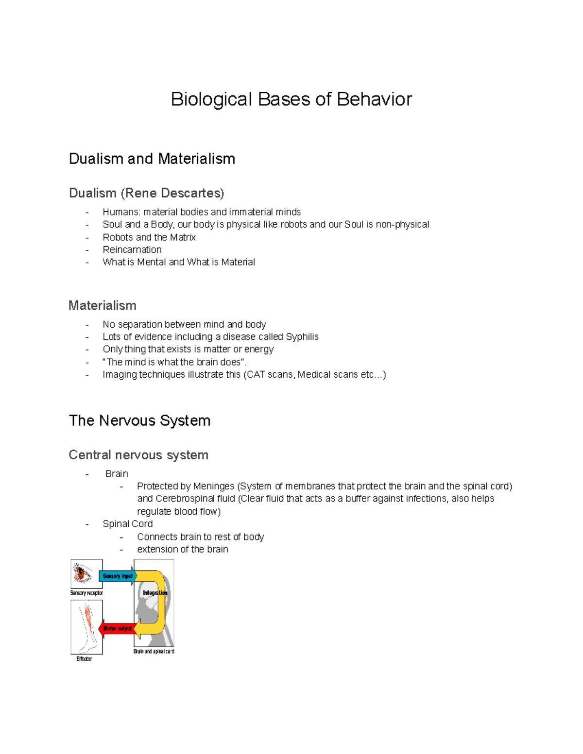 Lecture 3, Biological Bases of Behaviour - Biological Bases of Behavior ...