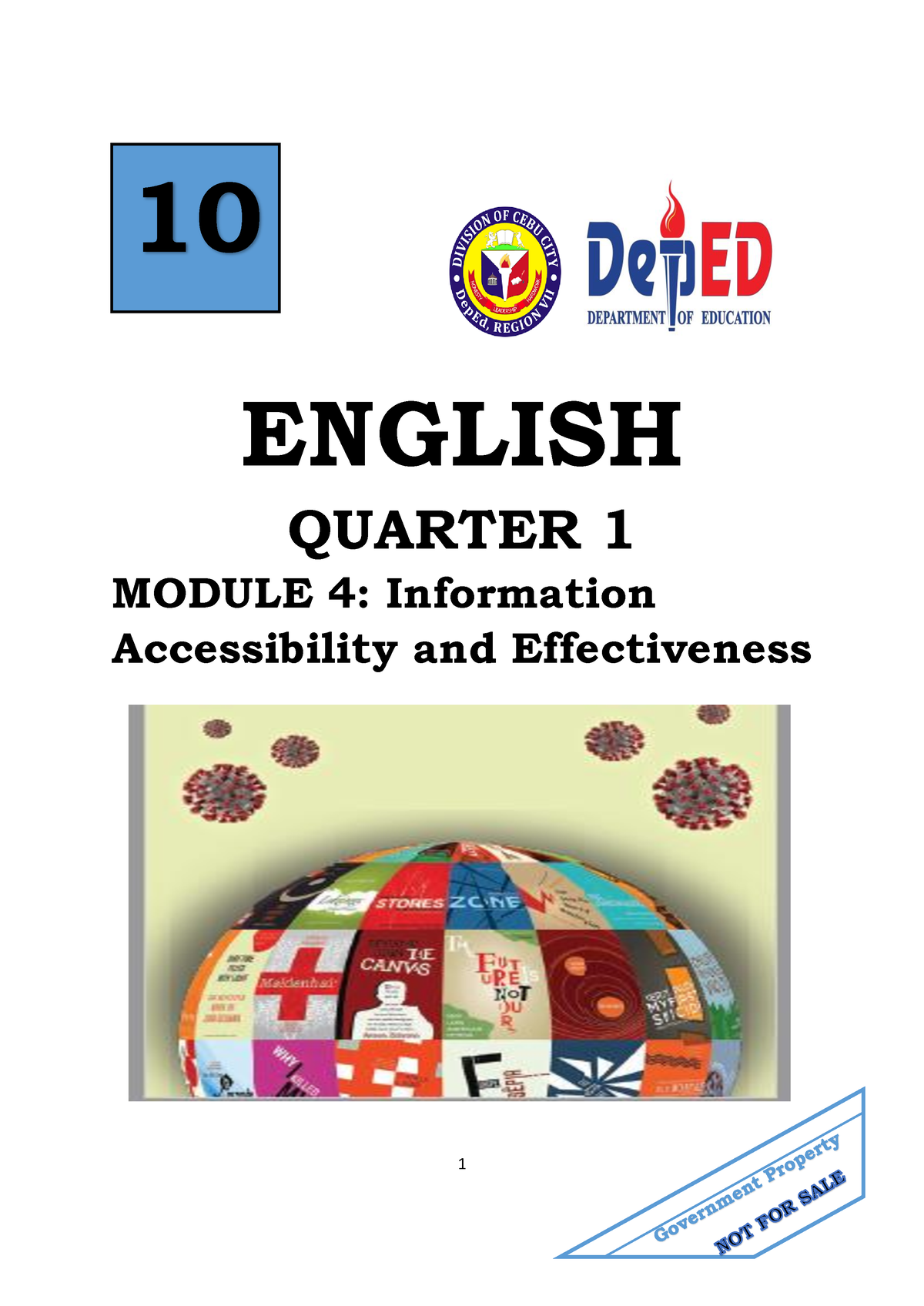 4 Q1 English English Quarter 1 Module 4 Information Accessibility And Effectiveness 10 