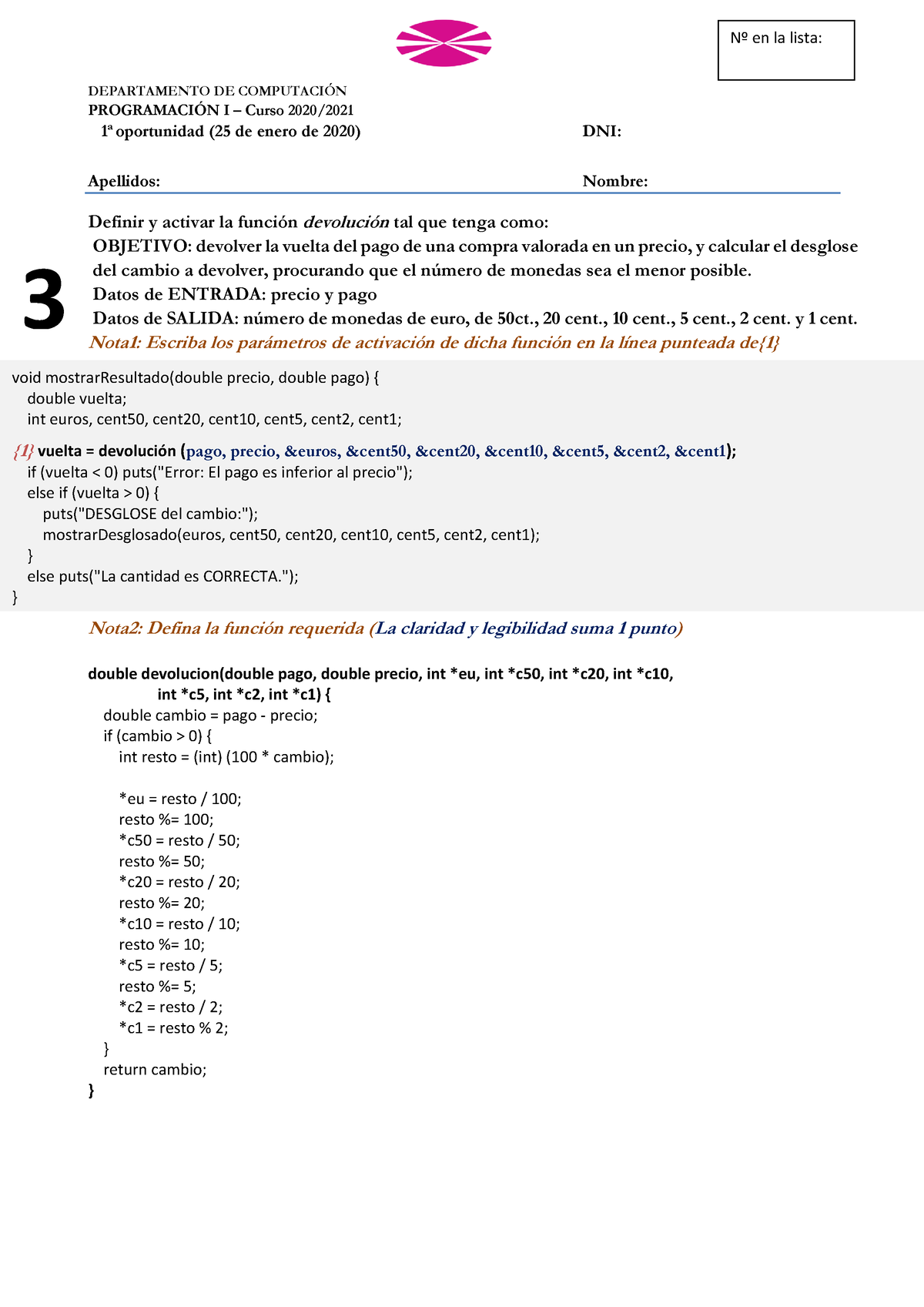 Final Julio 2021 - Examen - DEPARTAMENTO DE COMPUTACI”N PROGRAMACI”N I ...