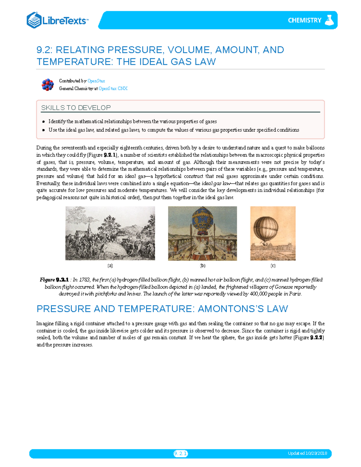 gas law case study