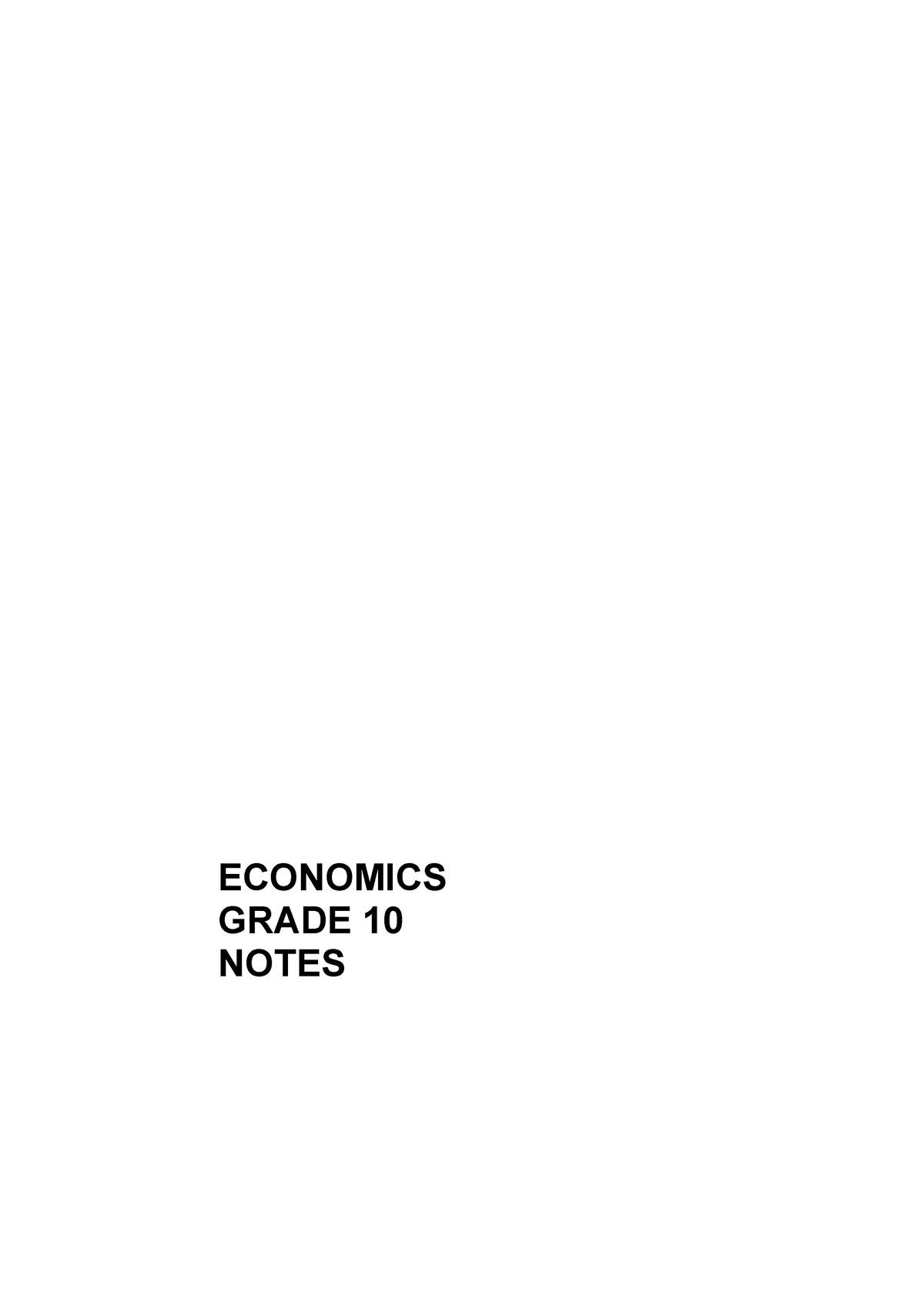 economics grade 10 essays pdf download term 4