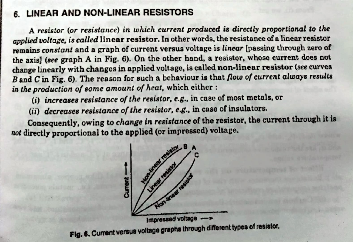 Linear and Resistance LINEAR AND RESISTORS A rcs