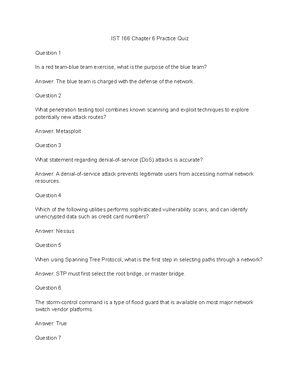 IST 166 Chapter 6 Quiz - Module 6 Practice Problems - IST 166 Chapter 6 ...