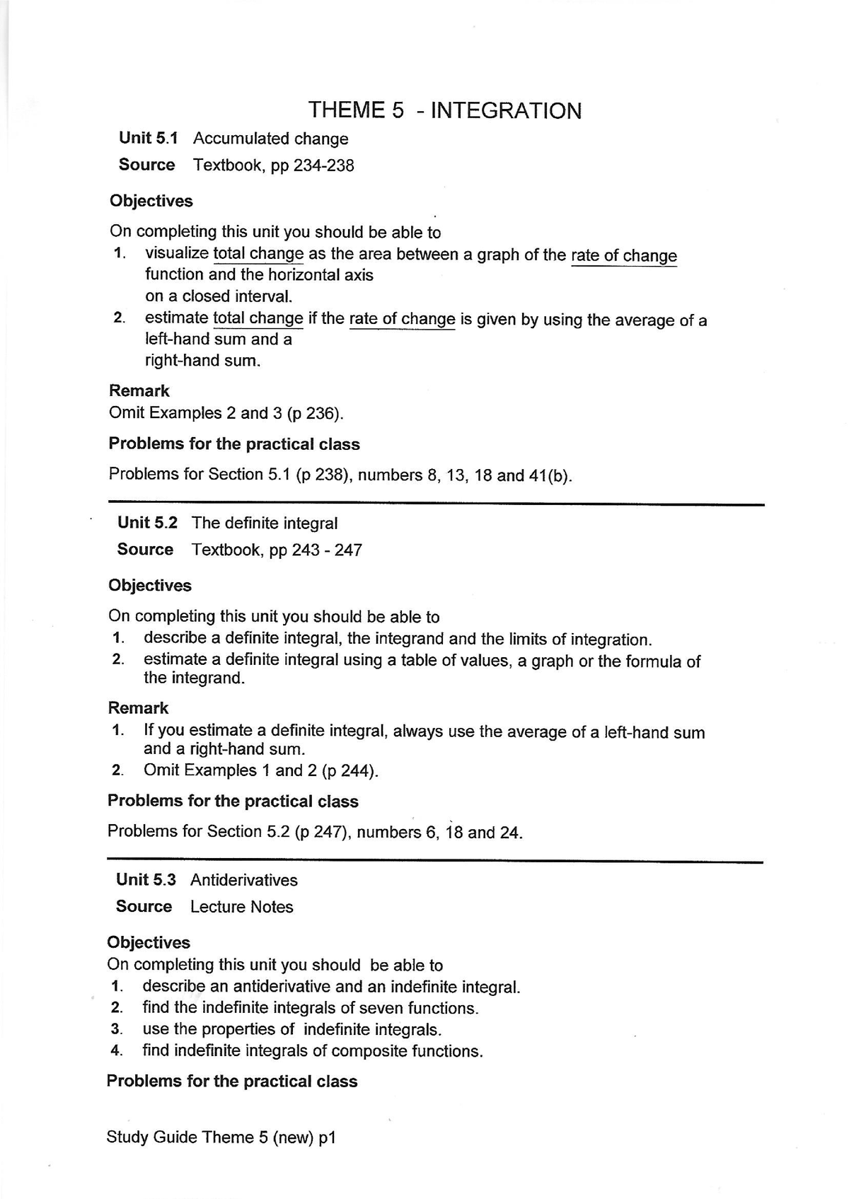 Theme 5 - Lectures Notes And Slides - WTW 134 - UP - Studocu