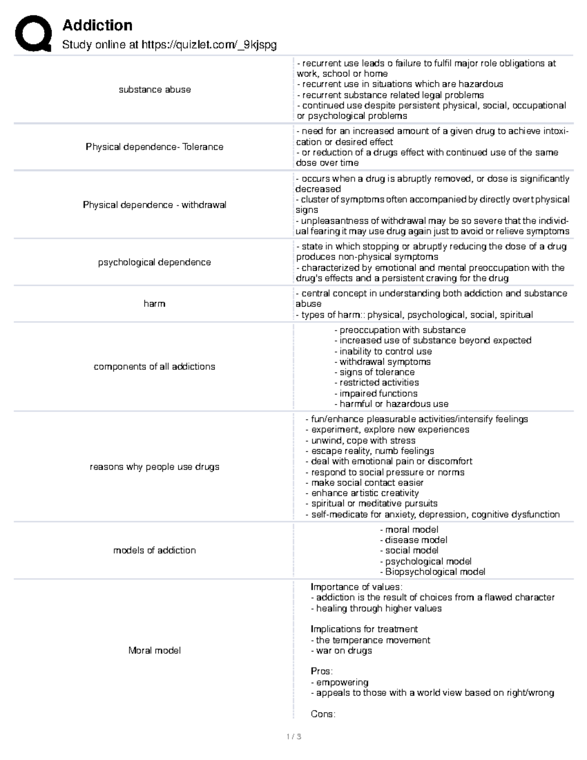 Addiction Flashcards - Addiction Study Online At Quizlet/_9kjspg ...