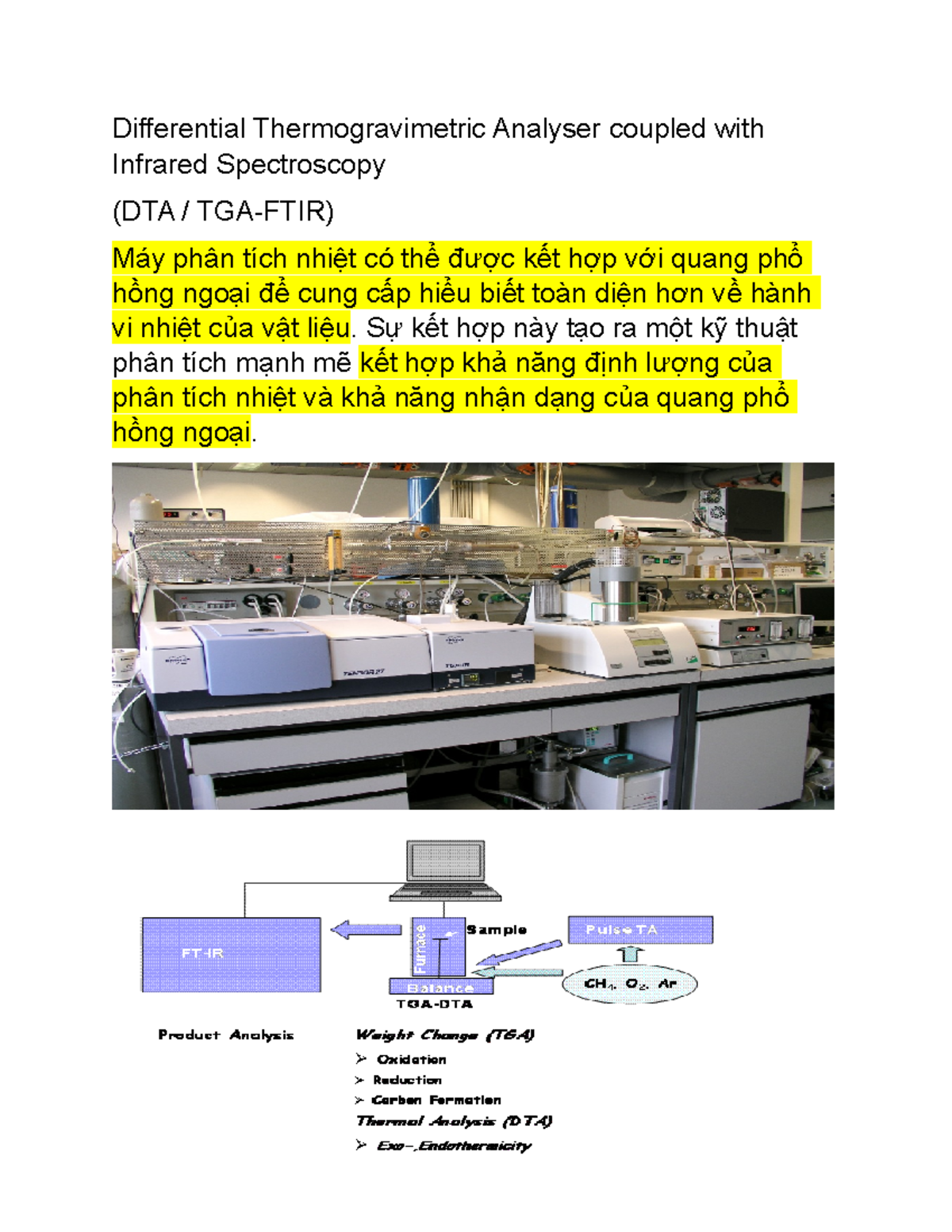 Kết hợp nhiều phương pháp khác - Differential Thermogravimetric ...