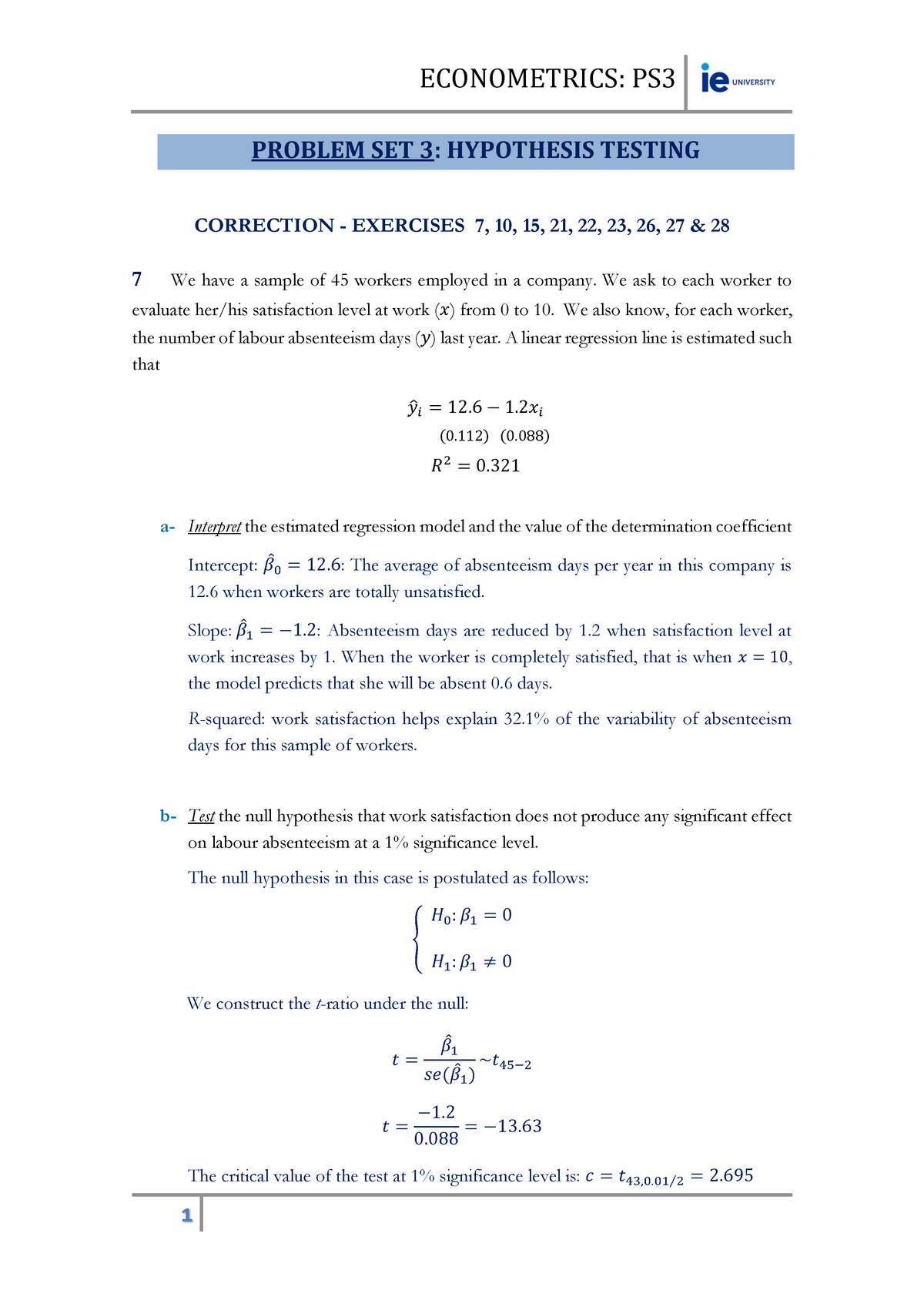 Problem Set 3 19 Exercise Answers Studocu