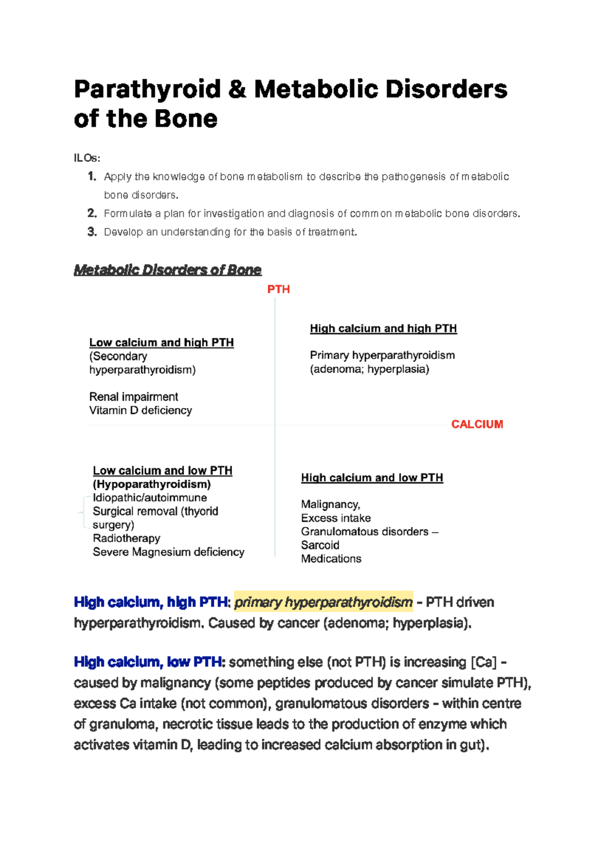 Parathyroid Metabolic Disorders of the Bone - Pa ra t hy ro i d & M e t ...