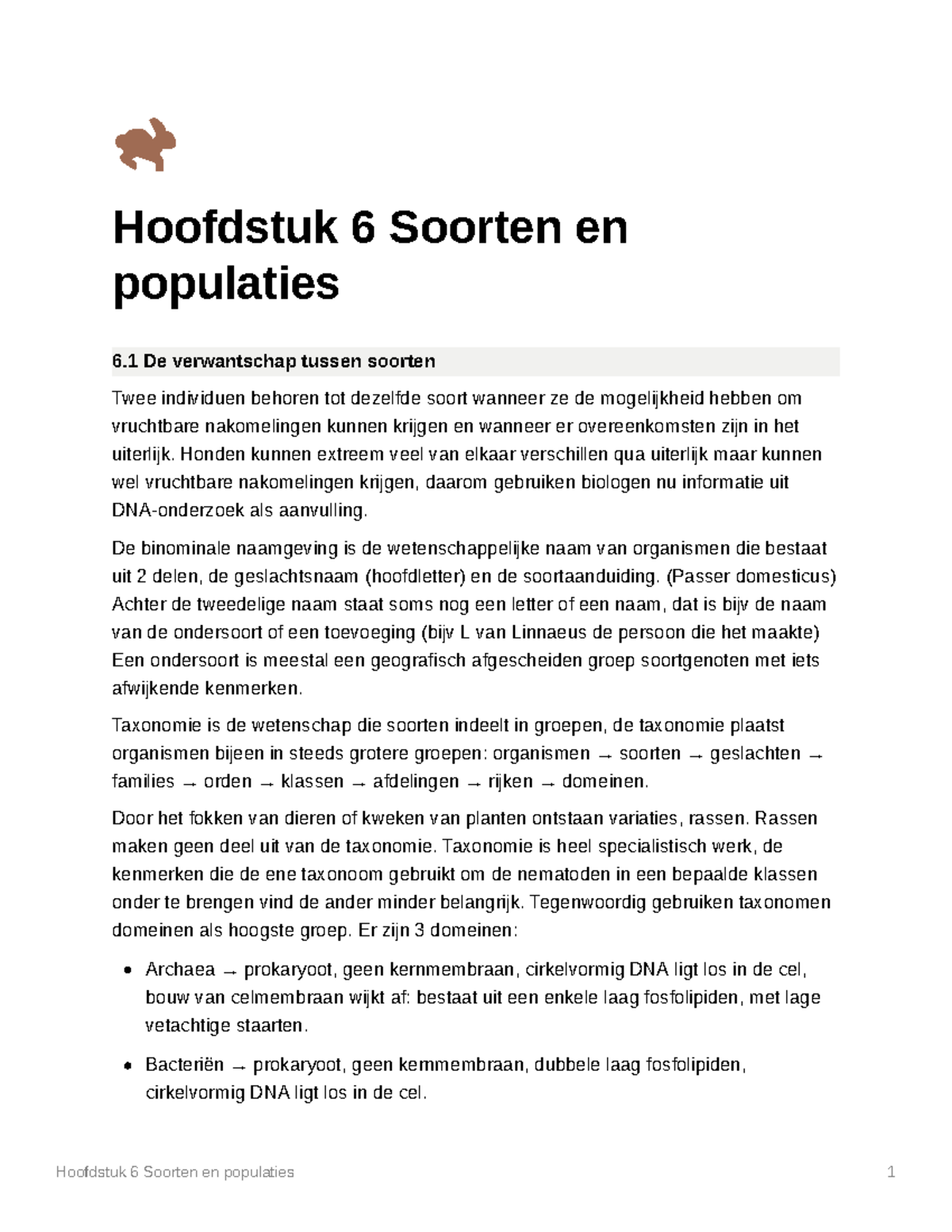 Nectar Hoofdstuk 6 Soorten En Populaties - Hoofdstuk 6 Soorten En ...