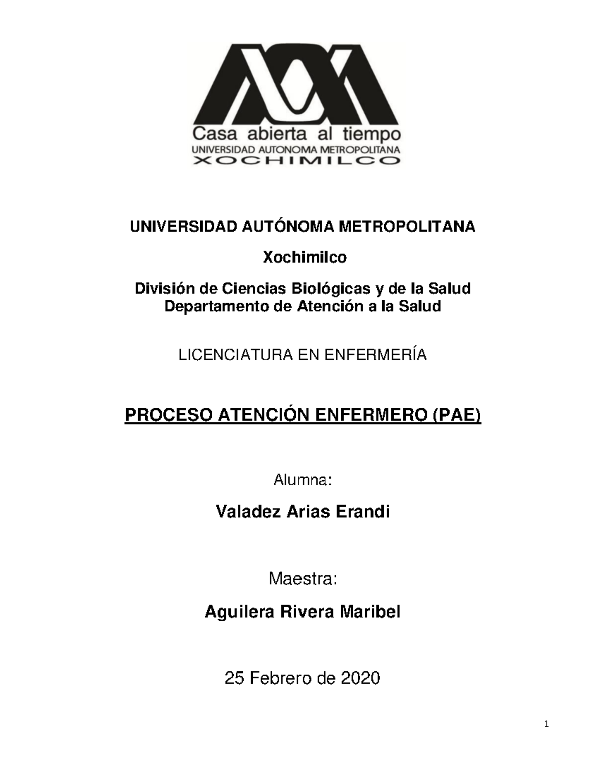 Ejemplo de guia - UNIVERSIDAD AUTÓNOMA METROPOLITANA Xochimilco ...