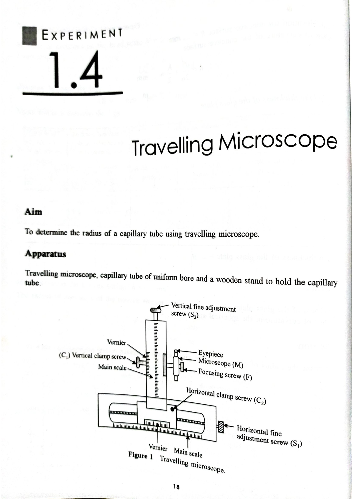 travelling microscope experiment pdf
