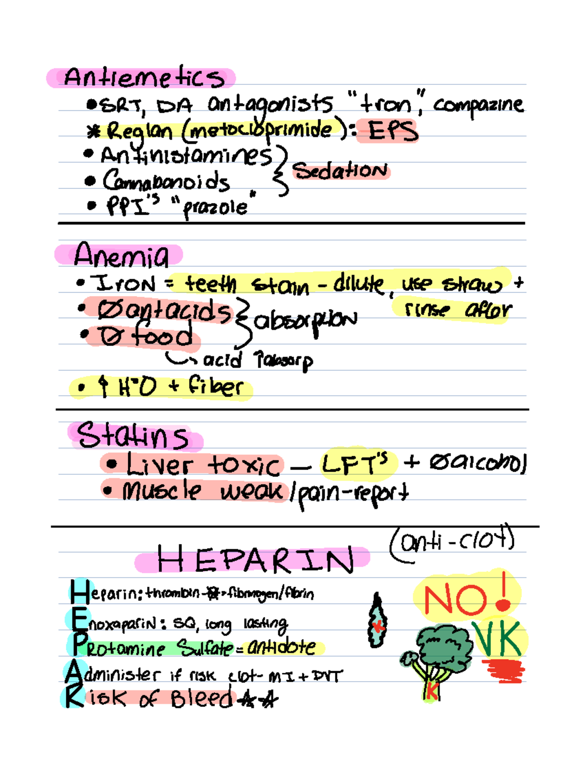 Pharm notes ati - Antiemetic s SRT Da antagonists tron compazine Regian ...