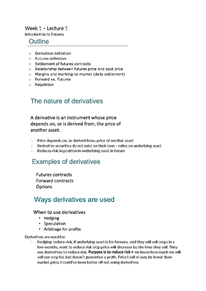 Week 1 - Tutorial 1 - Tute - Week 1 – Lecture 1 Question 1 What are the ...