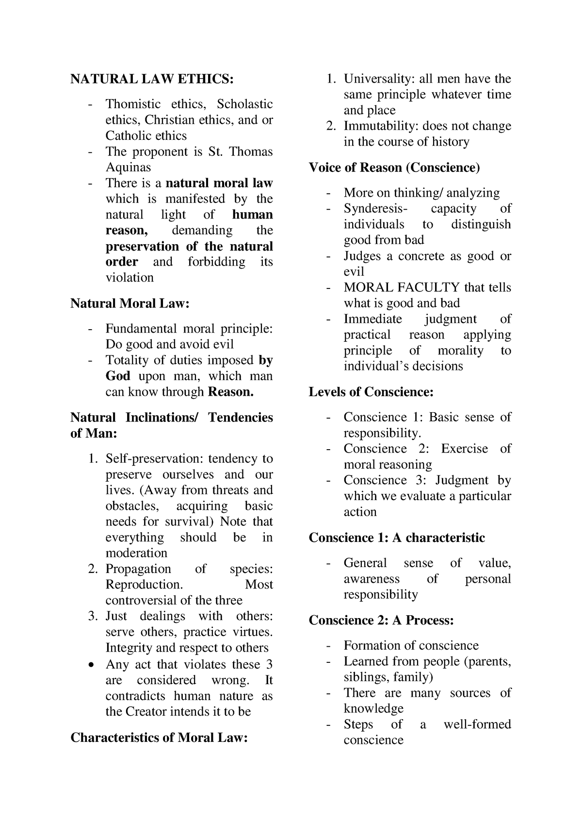 dissertation on natural law