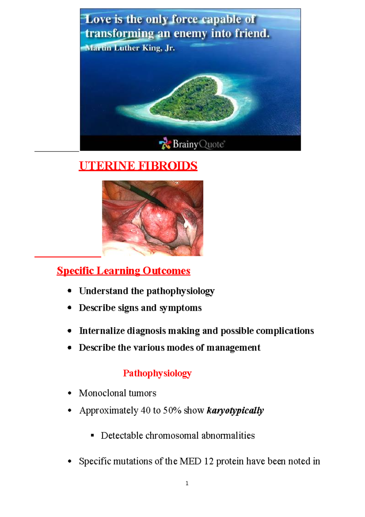 case study on uterine fibroids slideshare