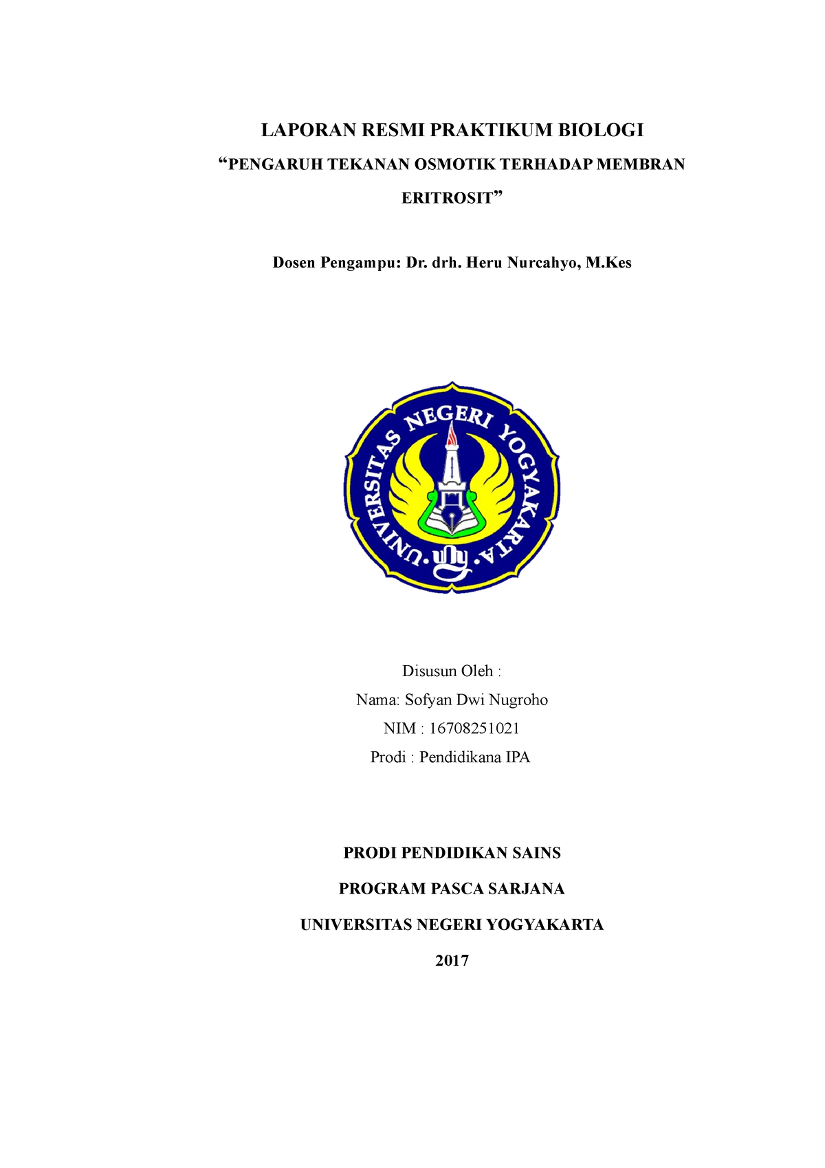 2 Laporan Praktikum Biologi Pengaruh TEK - LAPORAN RESMI PRAKTIKUM ...