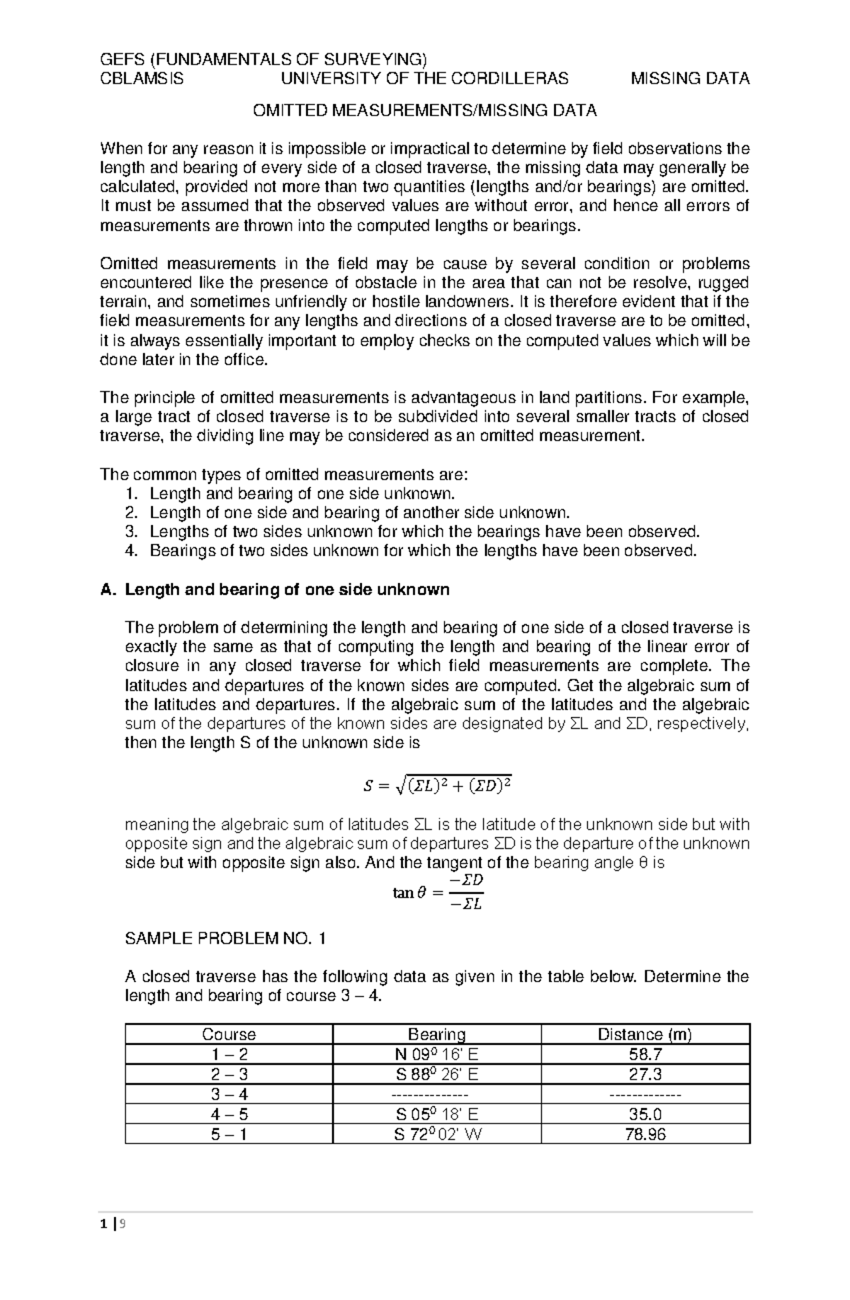 omitted-measurements-in-surveying-surveying-i-studocu