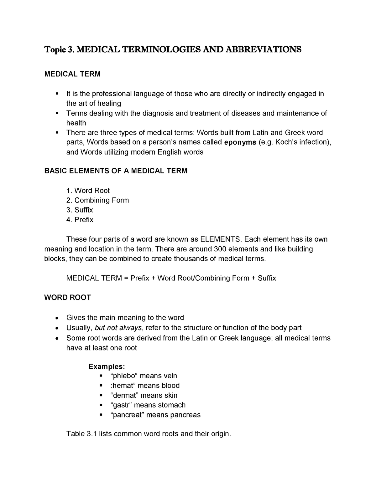 lecture-medical-terminologies-and-abbreviations-topic-3-medical