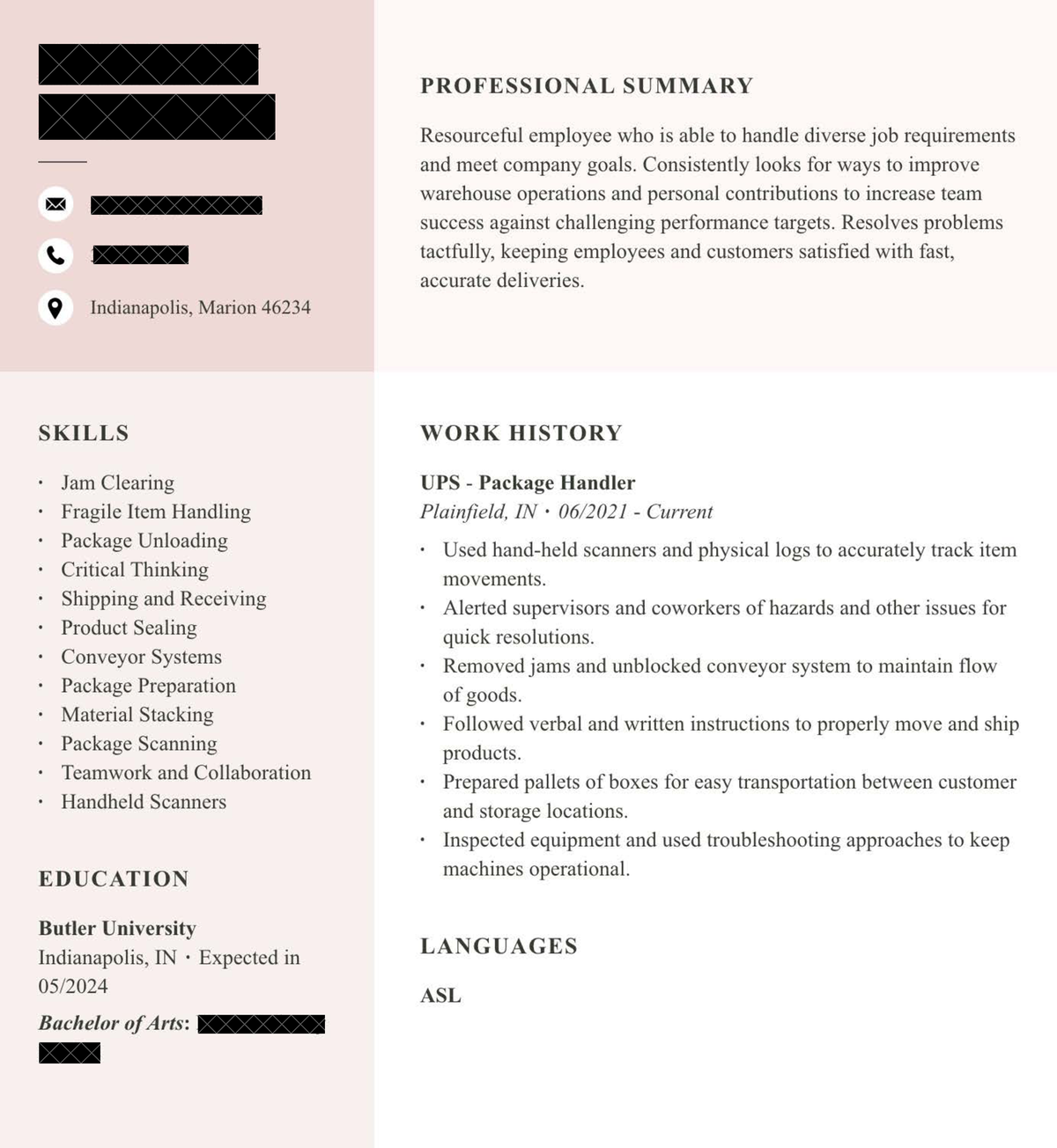 Example Resume 2023 - ED 571 - Studocu