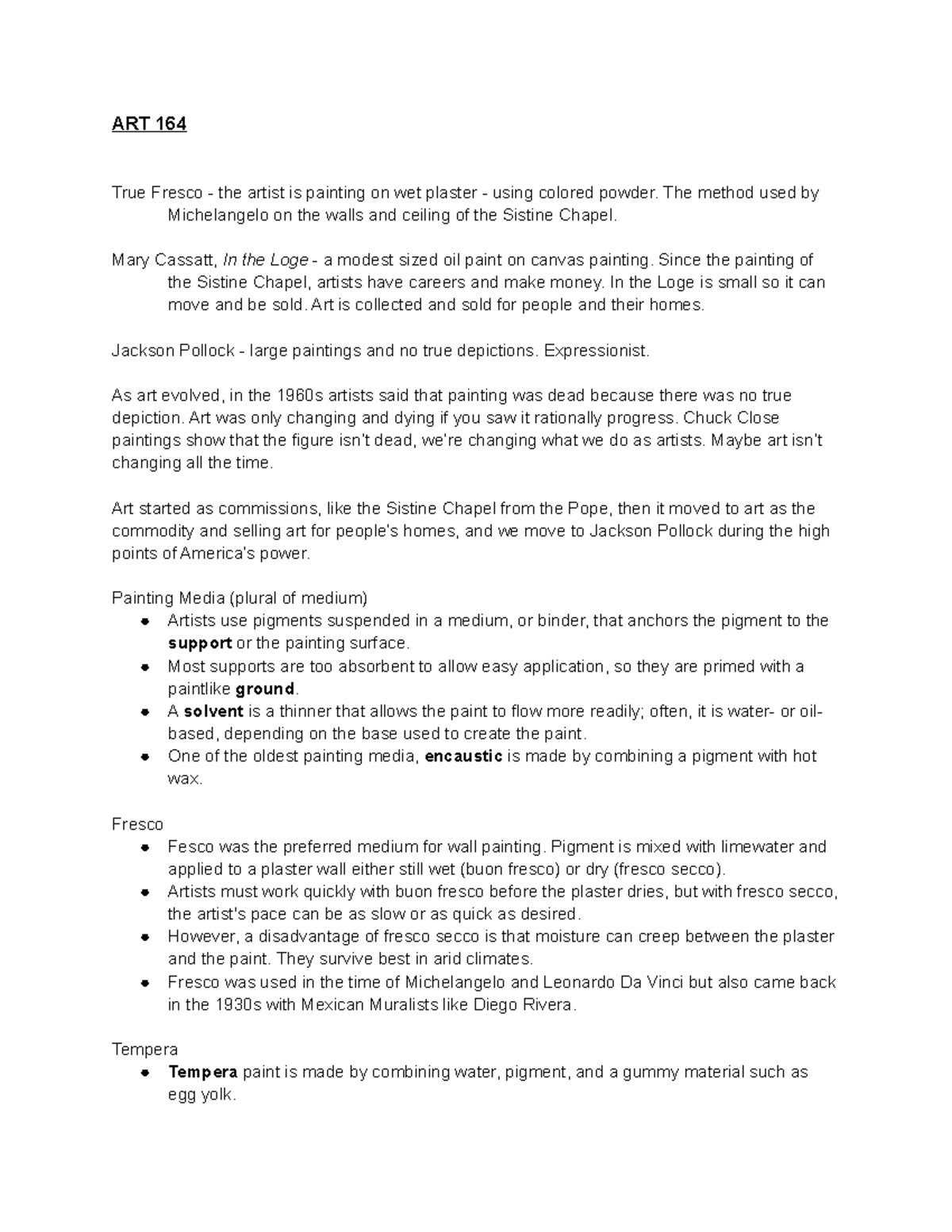 ART 164 3 ART 164 concepts ART 164 True Fresco the artist is