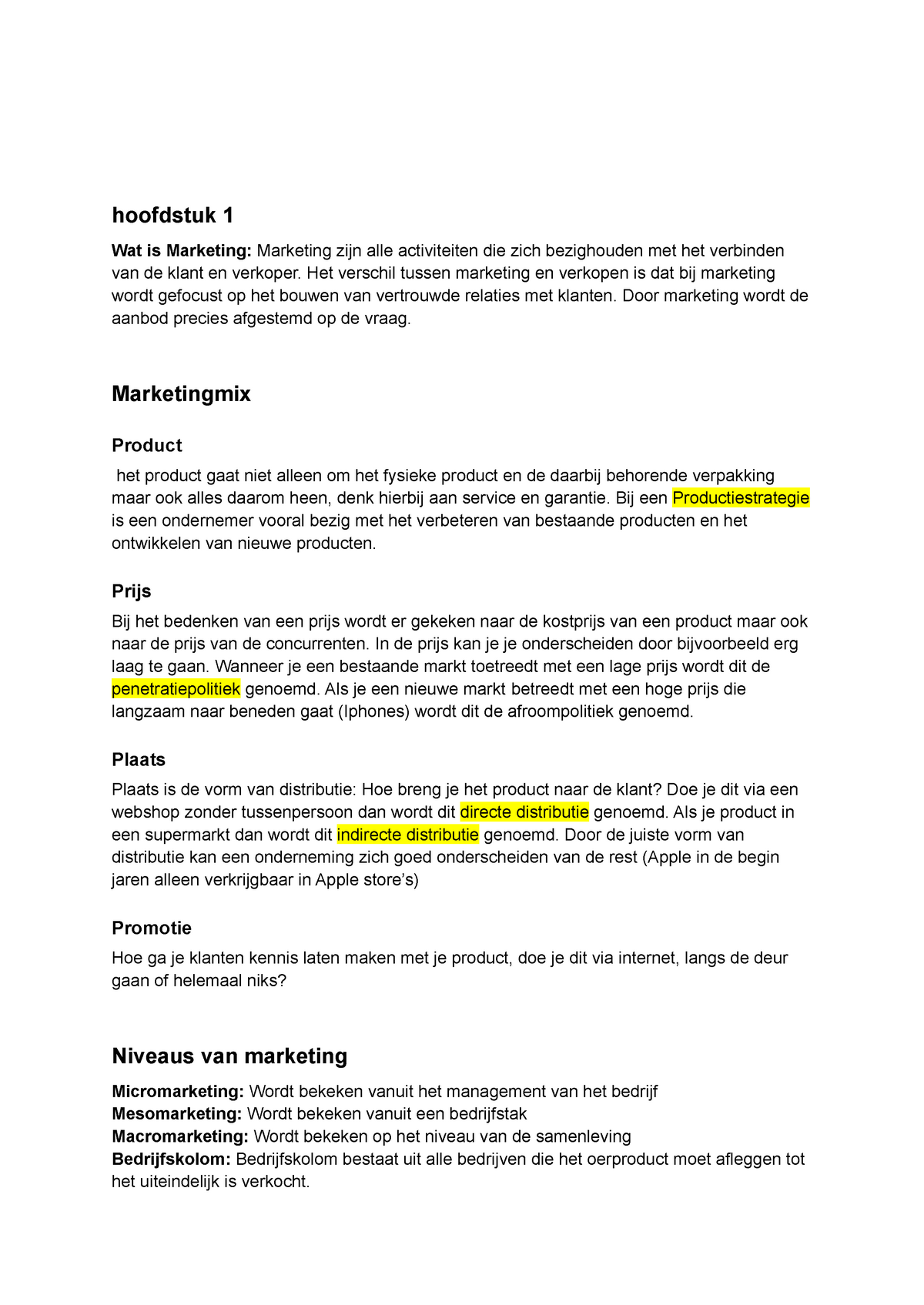 Introductie Tot De Marketing. - Hoofdstuk 1 Wat Is Marketing: Marketing ...