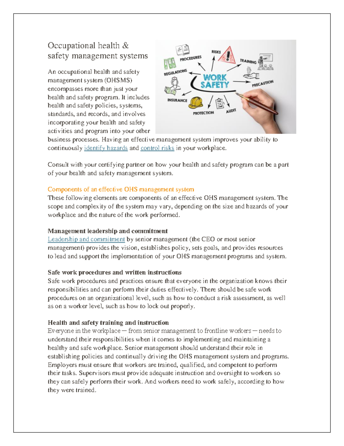 Occupational health - Jdjdjjdnd - Occupational health & safety ...